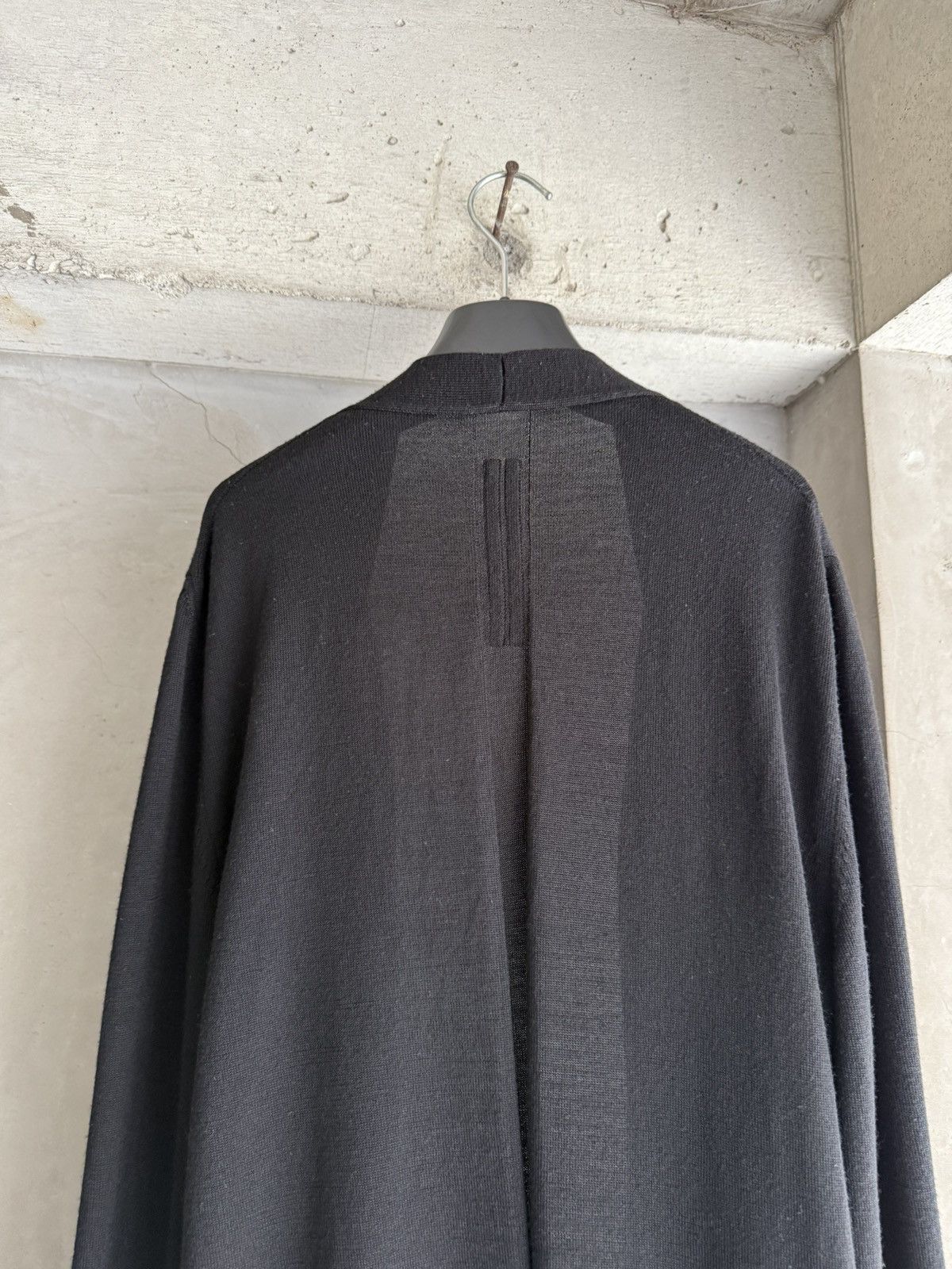 Rick Owens Rick Owens 17FW GLITTER Black Collaless Longsleeve Cardigan Size US S / EU 44-46 / 1 - 5 Thumbnail