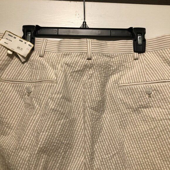 Other Alan lebow men's new cream 100%cotton pants size: 36/36 Size US 36 / EU 52 - 8 Thumbnail