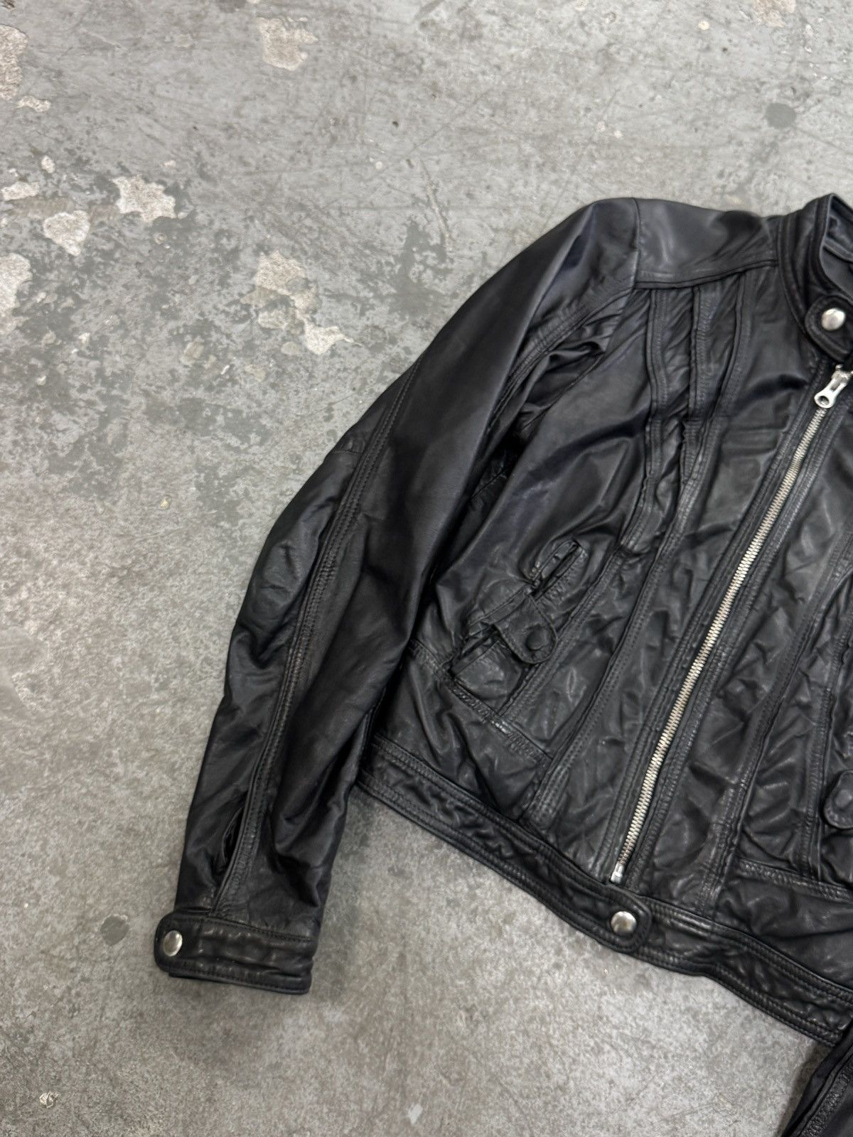 Japanese Brand Vintage Real Leather Avant Garde y2k Jacket Size S / US 4 / IT 40 - 6 Thumbnail