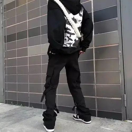 Japanese Brand × Vintage Streetwear cargo pants black Size US 30 / EU 46 - 3 Thumbnail