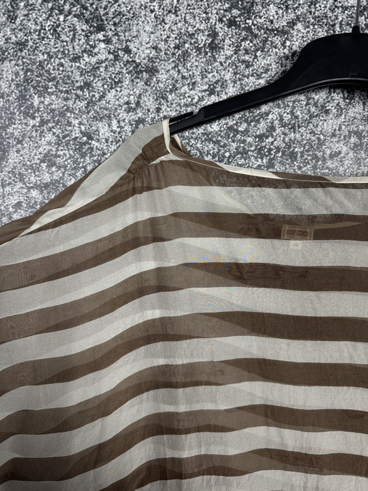 Kenzo Women’s Kenzo Paris Silk Blouse Striped Top Luxury Size 36 Size XS / US 0-2 / IT 36-38 - 16 Thumbnail