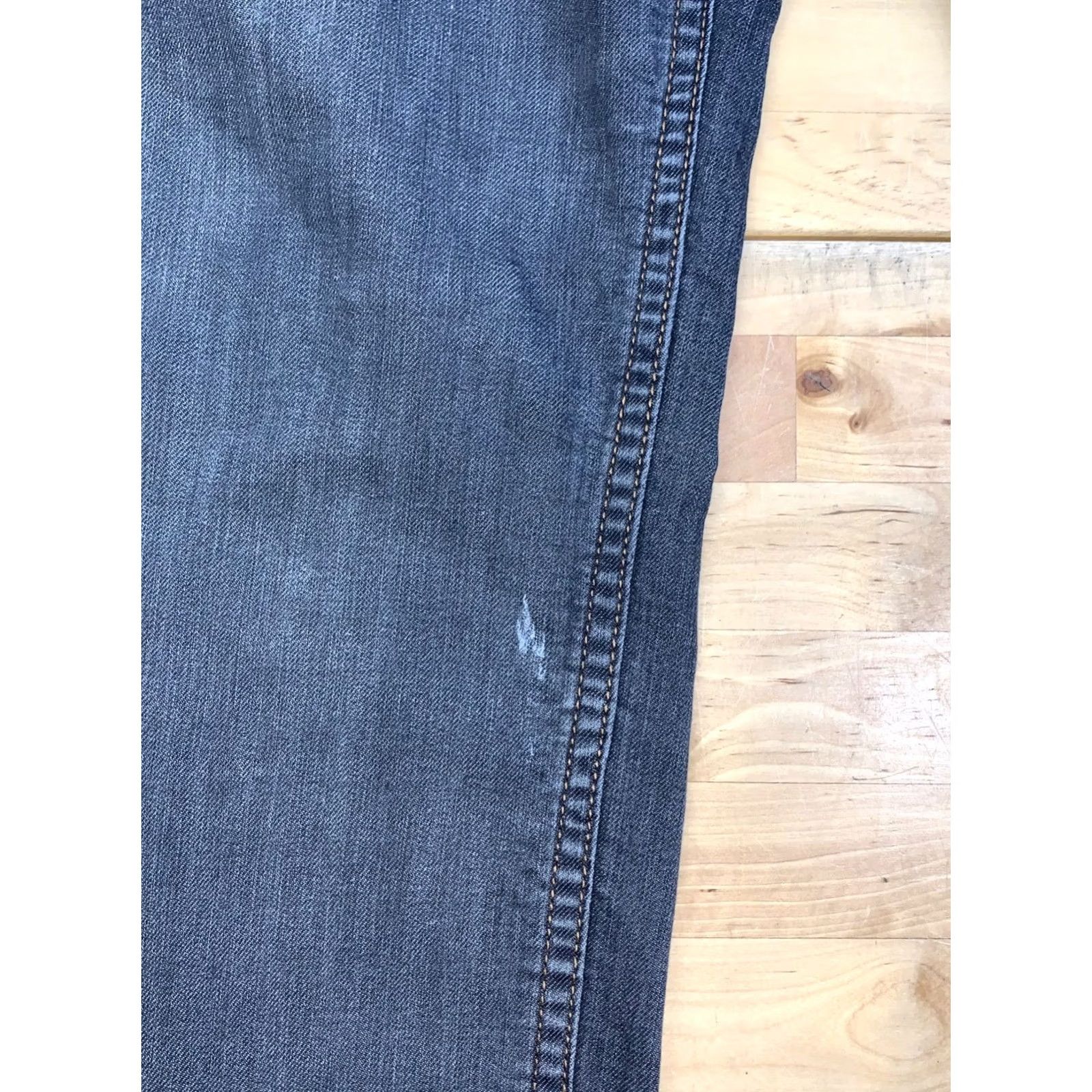 Prana prAna Slim Fit Jeans Men 38x30 Gray Denim 5-Pocket Logo Outdoor Hiking Casual Straight Vintage: No Mens Slim 38 Regular Gray Jeans Size US 38 / EU 54 - 5 Thumbnail