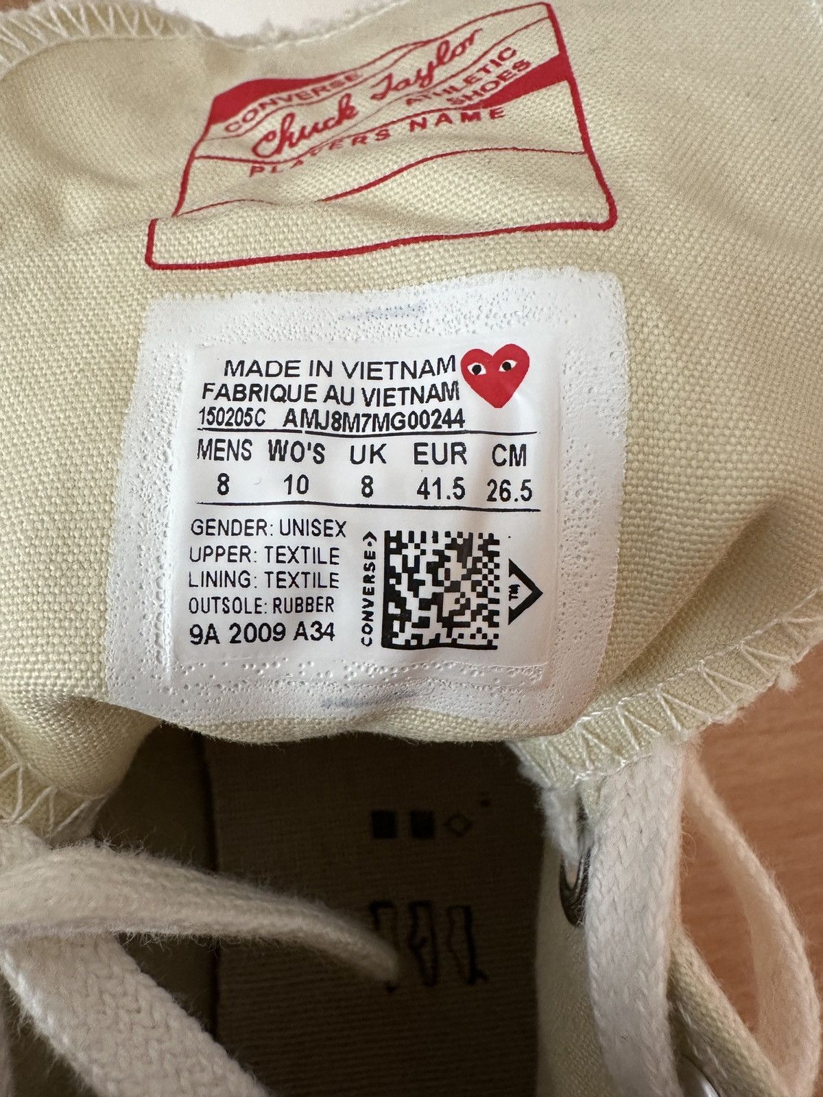 Comme des Garcons Comme Des Garcons Play x Converse Size US 8 / EU 41 - 5 Thumbnail