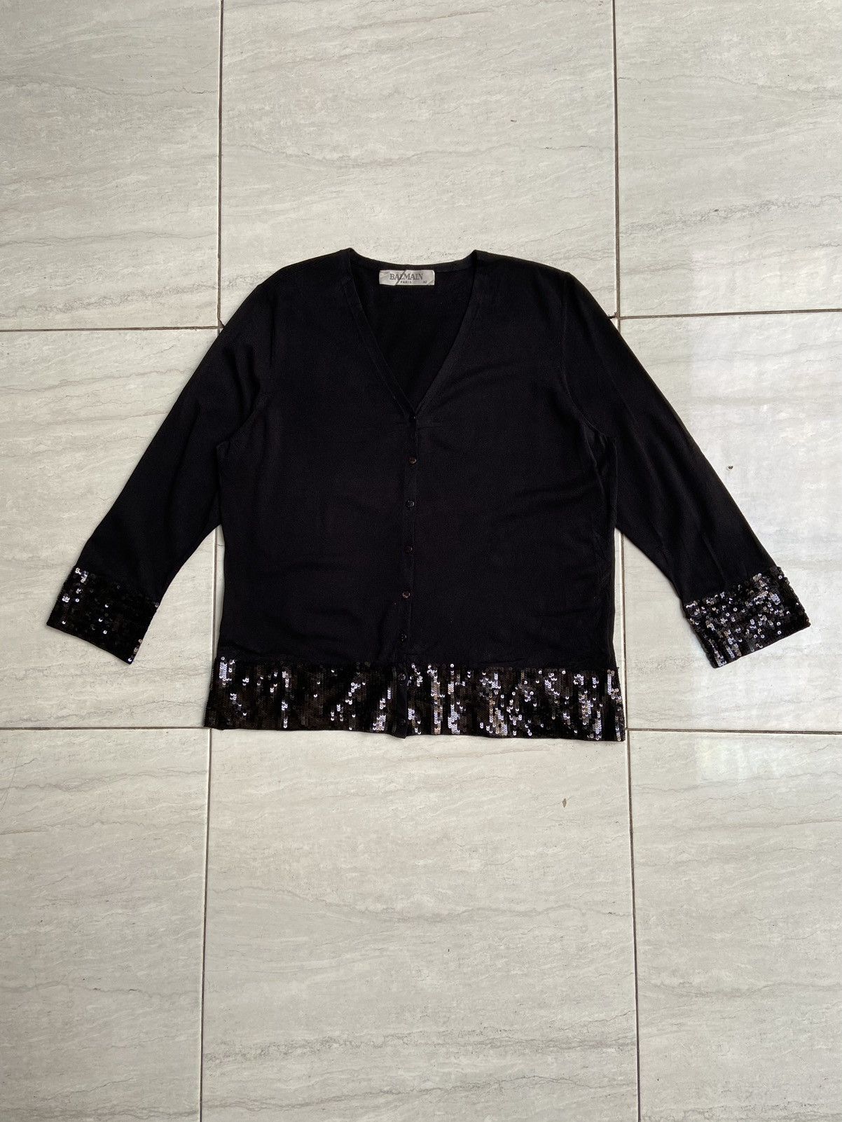 Balmain BALMAIN Black Cardigan Size US S / EU 44-46 / 1 - 1 Thumbnail