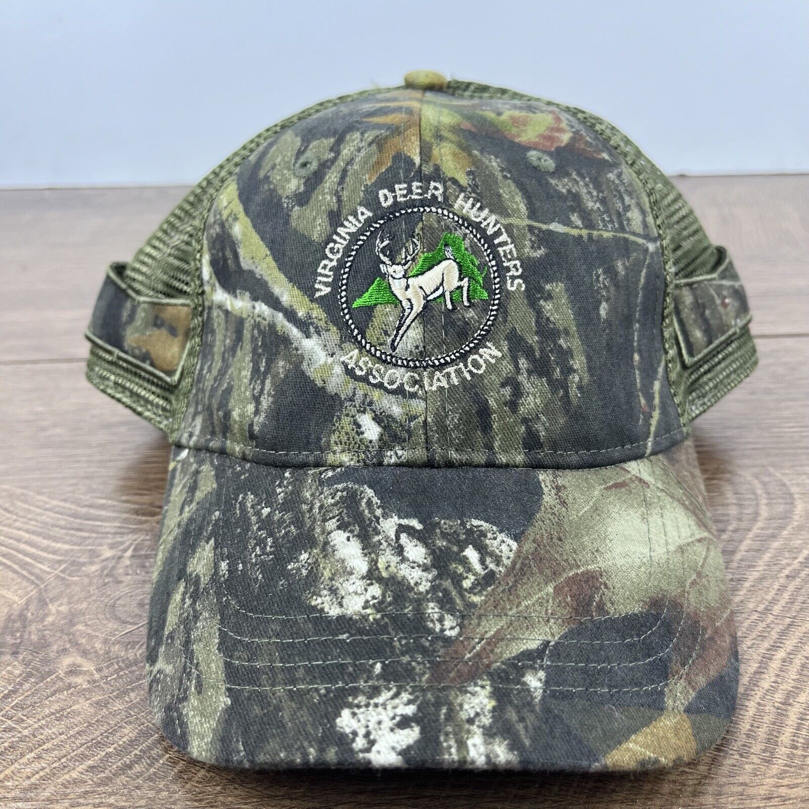 Other Virginia Deer Hunters Hat Camo Green Hat Adjustable Hat Asso Size ONE SIZE - 4 Thumbnail