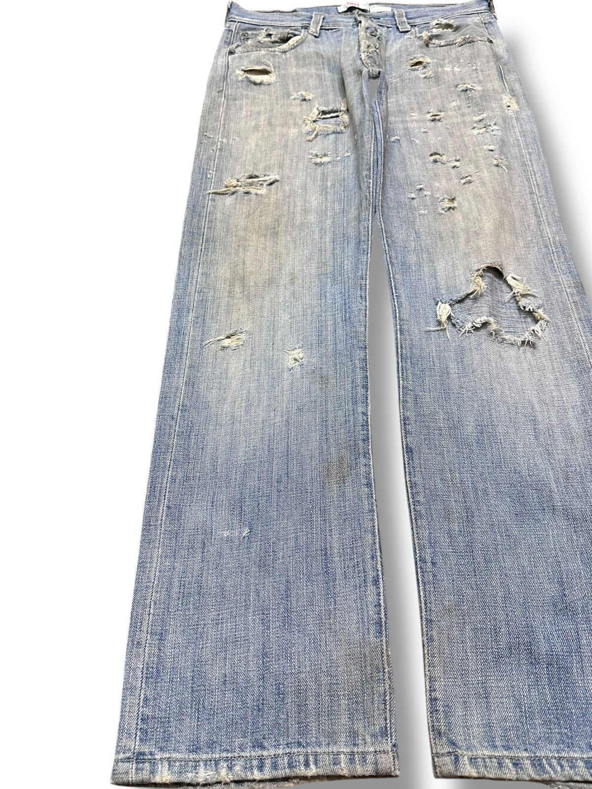 Levi's Vintage Clothing Vintage Levi’s 501 Ripped Grunge Distressed Denim Size US 31 - 3 Thumbnail