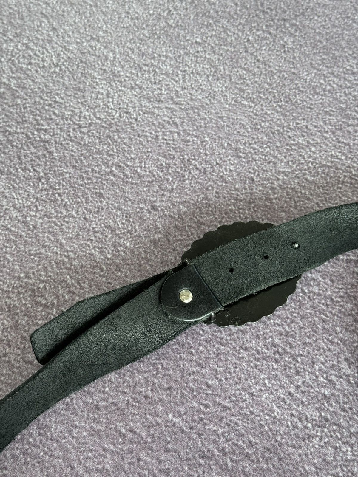 Dolce & Gabbana Y2K Dolce & Gabbana Gradient Metal Buckle Leather Belt Size ONE SIZE - 5 Thumbnail