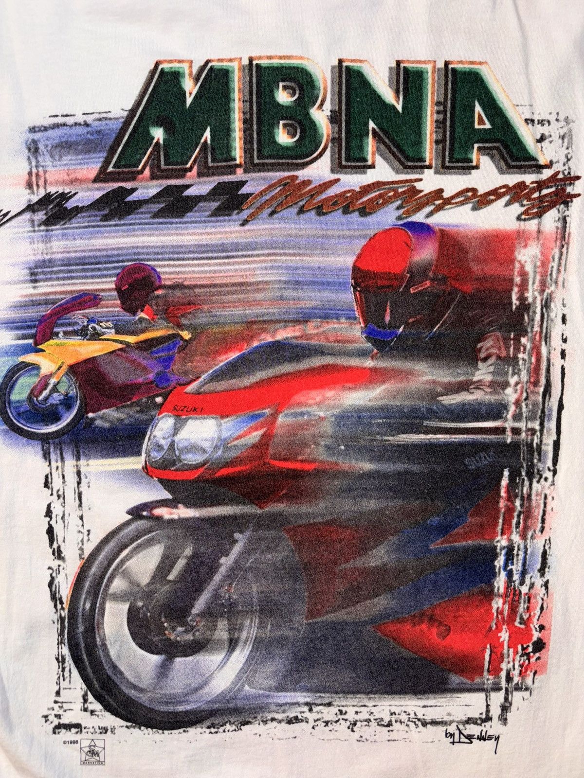 Hanes Vtg MBNA Motorsports NHRA Drag Racing Motorcycle 90’s AOP XL Size US XL / EU 56 / 4 - 7 Thumbnail