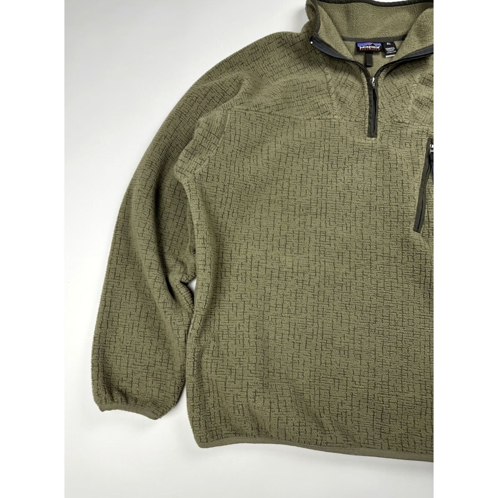 Patagonia VINTAGE Patagonia Synchilla 1/4 Zip Pullover Jacket XL Green Fleece Jacket Men Pullover Zip 1/4 Zip Casual Workwear 2001 Fall Synchilla Size US XL / EU 56 / 4 - 2 Thumbnail