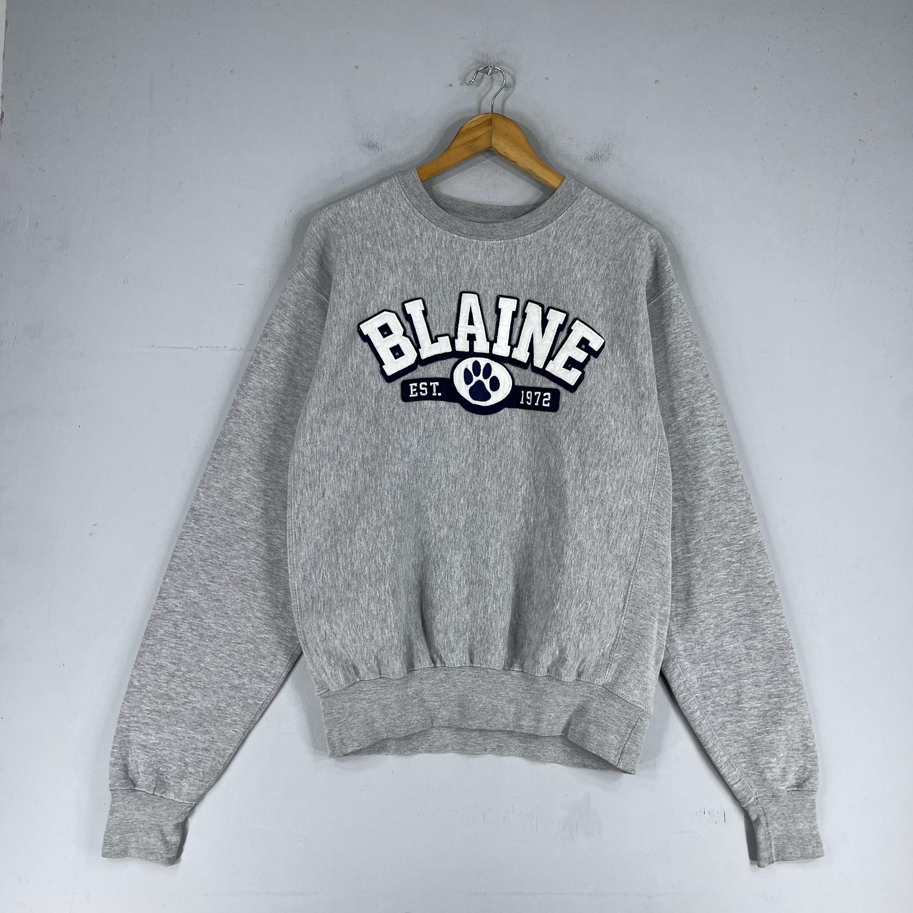 Vintage Vintage BLAINE Minnesota Spellout Embroidery Sweatshirt Size US S / EU 44-46 / 1 - 3 Thumbnail
