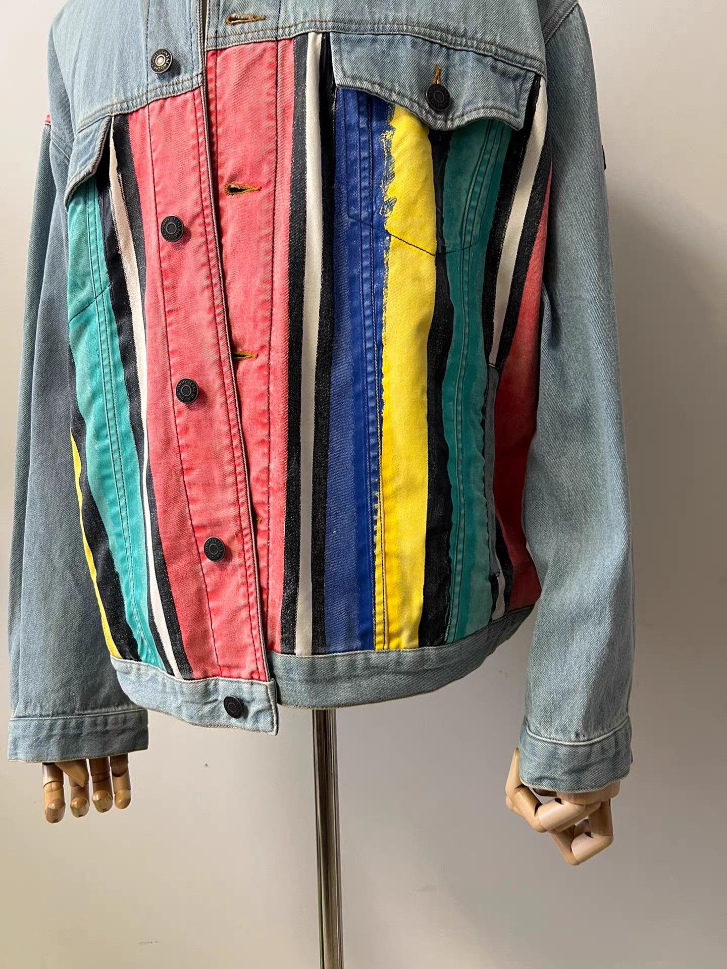 Tommy Hilfiger Tommy Hilfiger Color Block Denim Jacket K9 Size US M / EU 48-50 / 2 - 4 Thumbnail