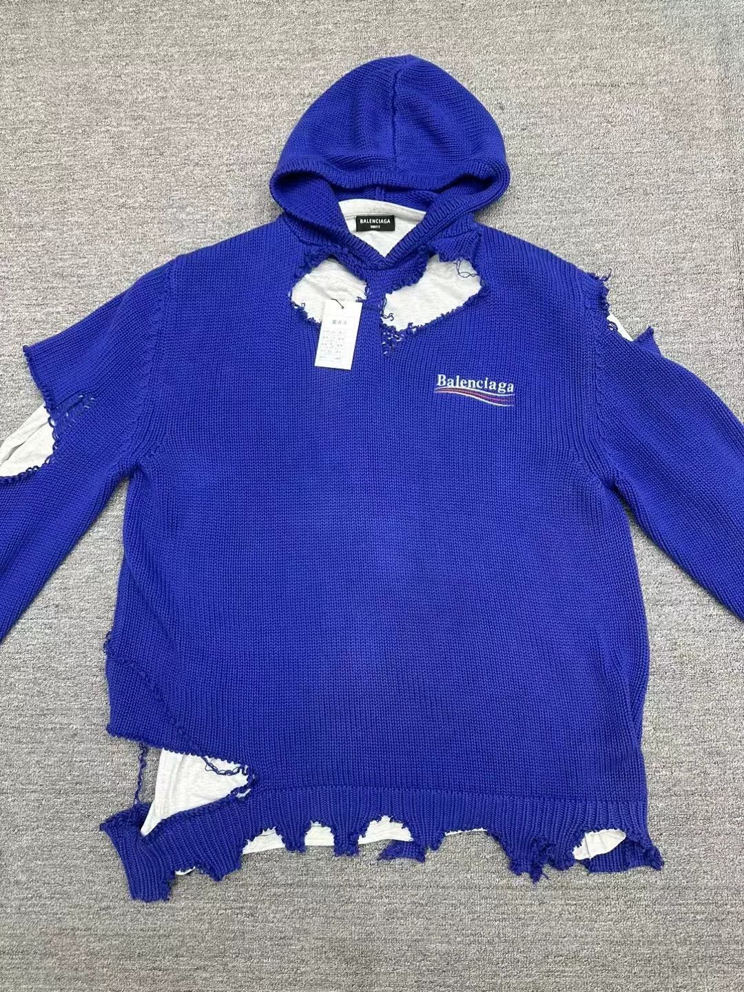 Balenciaga Balenciaga Distressed Fake Coke Two-Piece Sweater Size US M / EU 48-50 / 2 - 1 Thumbnail