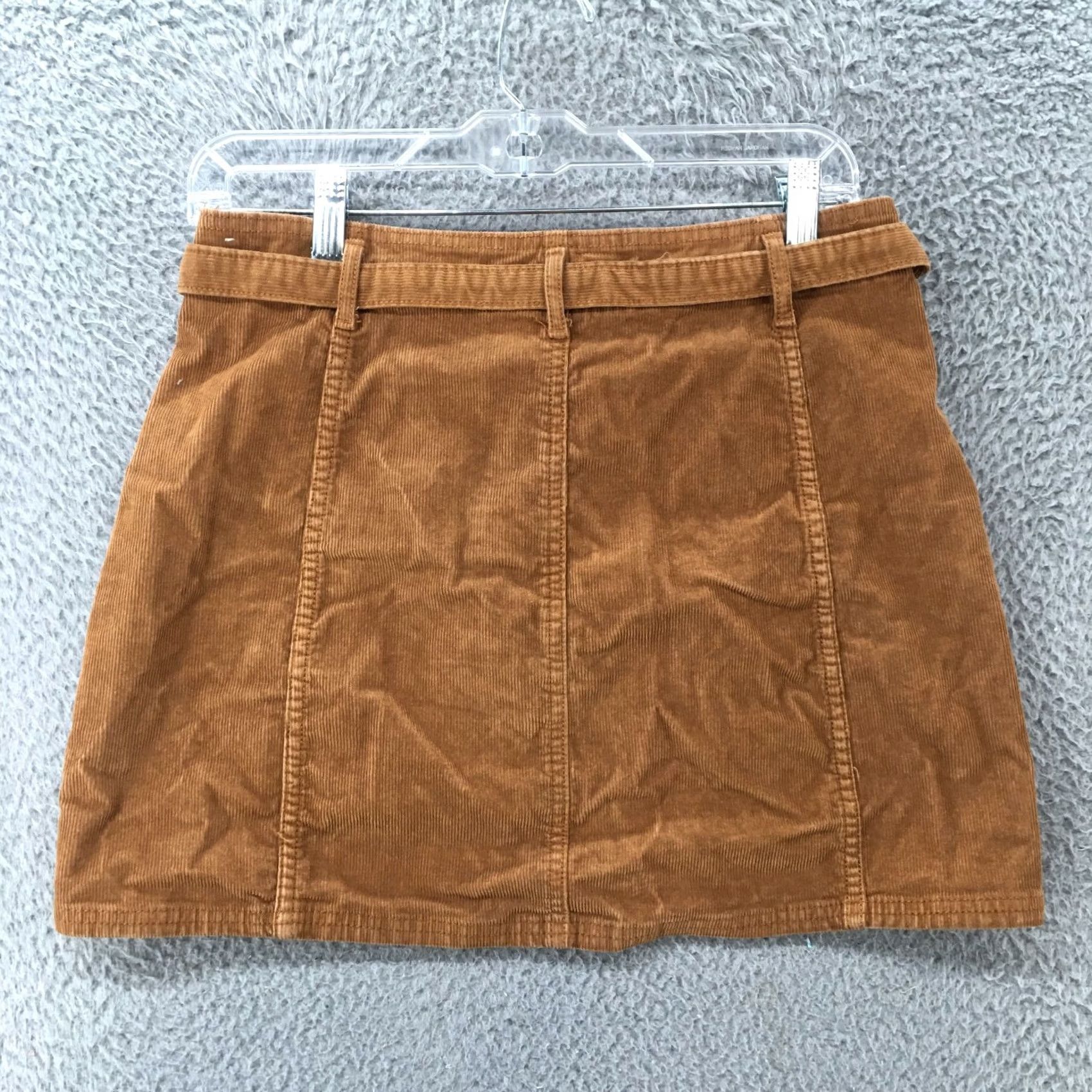 American Eagle Outfitters American Eagle Outfitters A-Line Belted Skirt Womens 6 Brown High Rise Corduroy Cotton Blend Short Size 6 Womens Brown A-Line Skirt Size 28" / US 6 / IT 42 - 5 Thumbnail