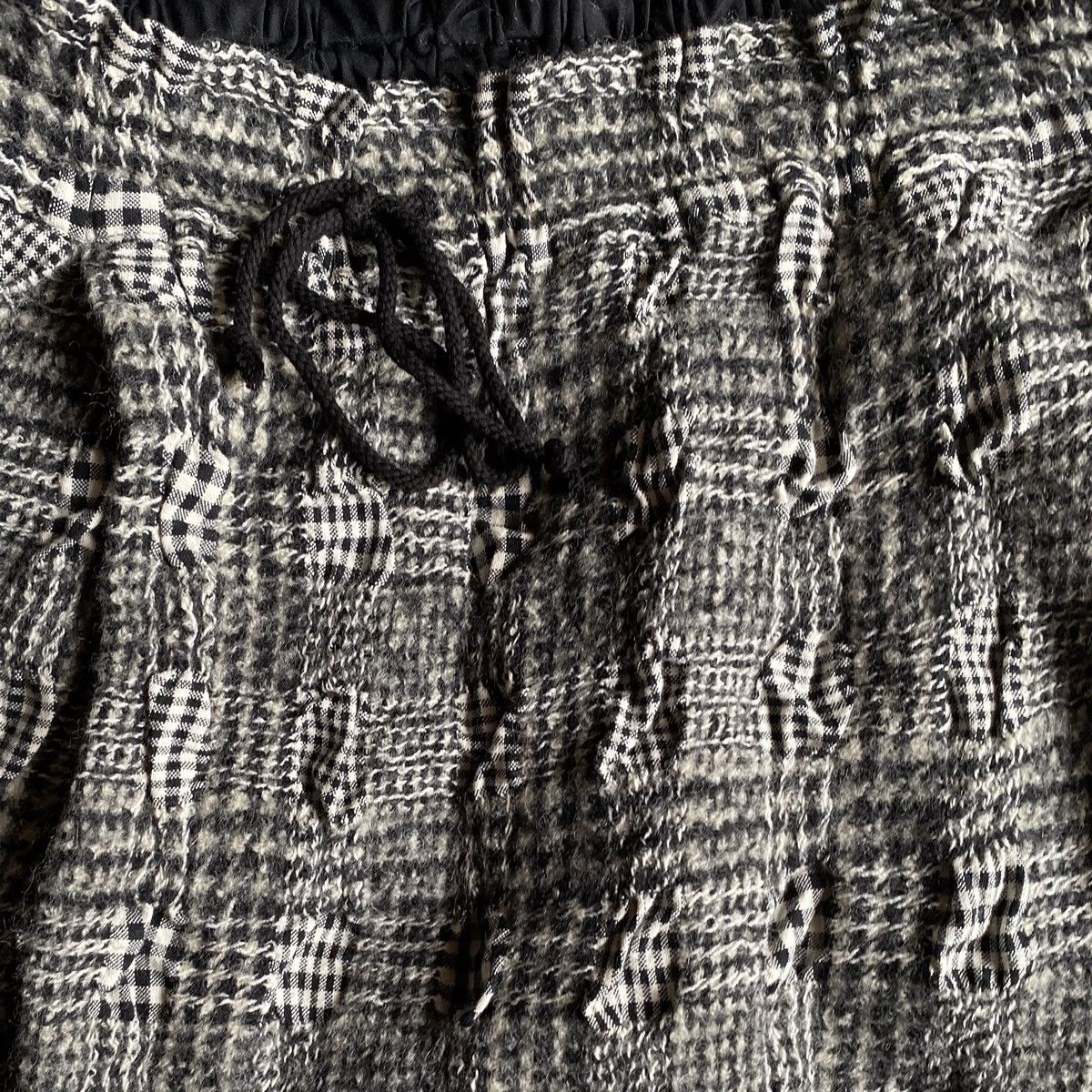 Yohji Yamamoto Y’s Houndstooth Mix Plaid Drop Crotch Shorts Size US 32 / EU 48 - 6 Thumbnail