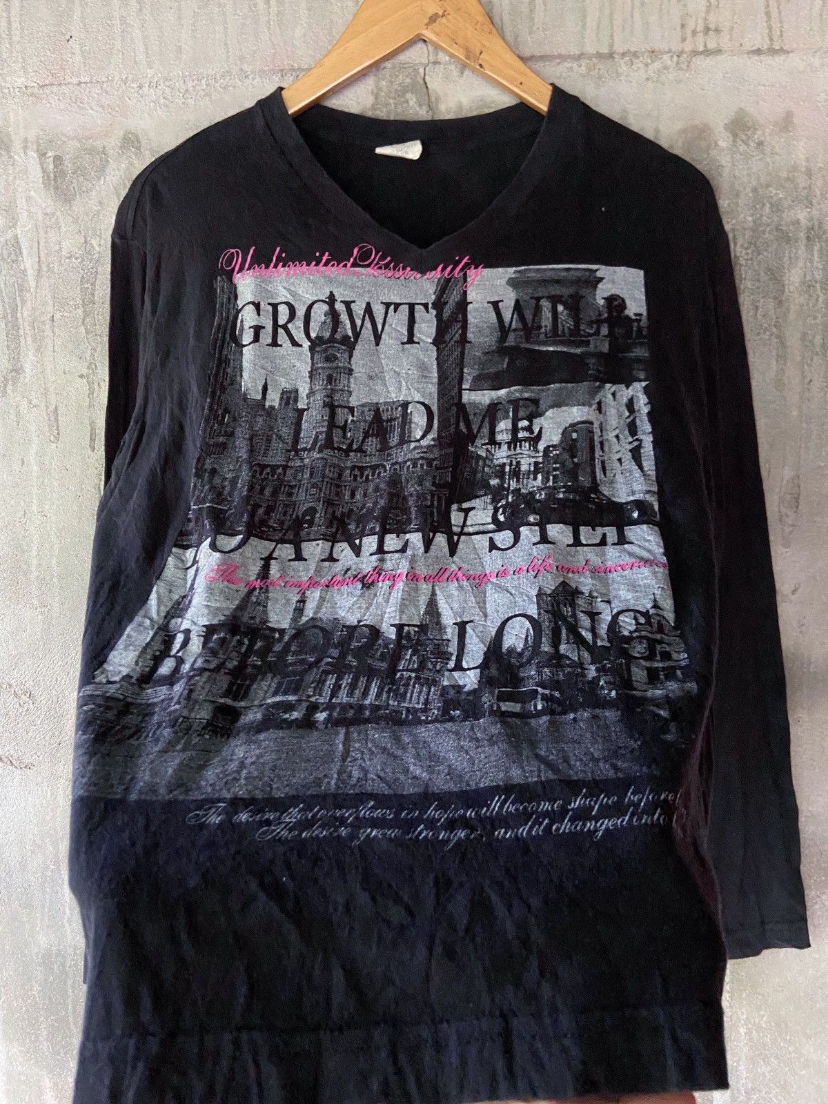 Japanese Brand BEAUMONT CAR POEM LONG SLEEVE Size US M / EU 48-50 / 2 - 3 Thumbnail