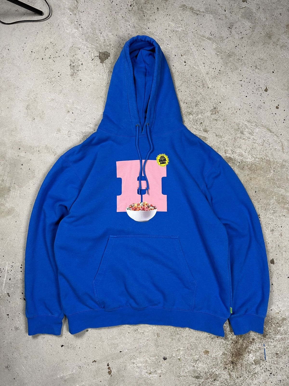 Huf HUF Cereal Killer Blue Hoodie Sweatshirt Big Logo Size US XXL / EU 58 / 5 - 1 Thumbnail