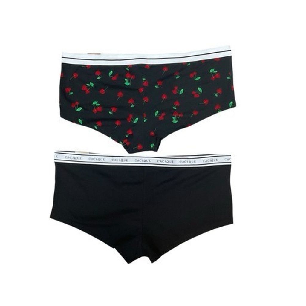 Other NWT Cacique Cotton Boyshorts Lot of 2 Panty Women 22/24 Size ONE SIZE - 10 Thumbnail