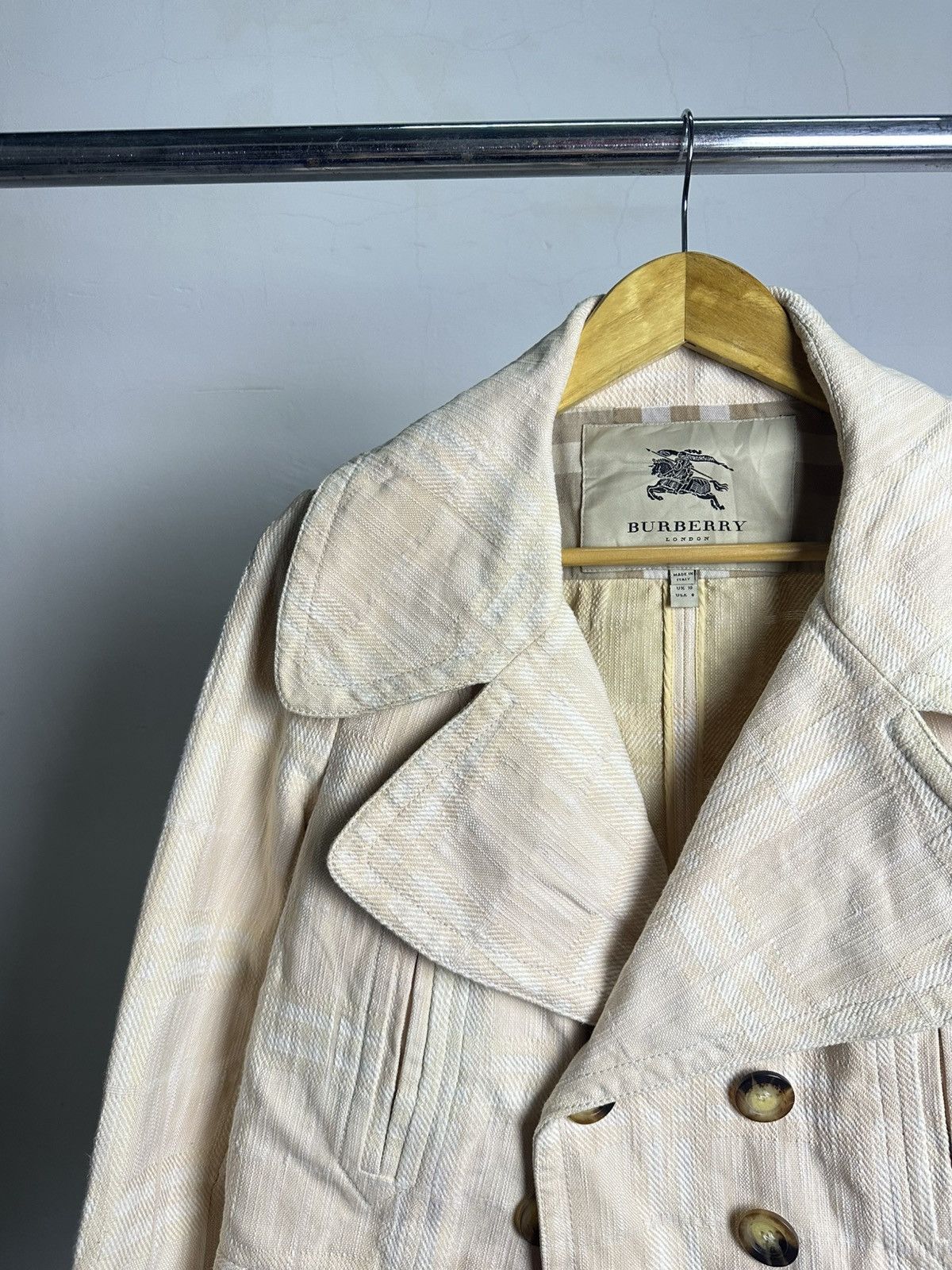 Burberry Burberry Nova Check Double Breasted Jacket Size US M / EU 48-50 / 2 - 3 Thumbnail
