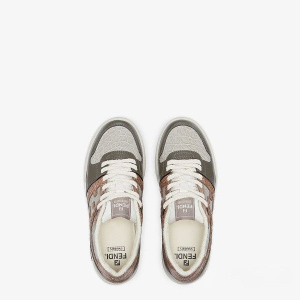 Fendi o1w1db10724 Flow Mesh Sneakers in Multicolor Size US 5.5 / EU 38 - 4 Thumbnail