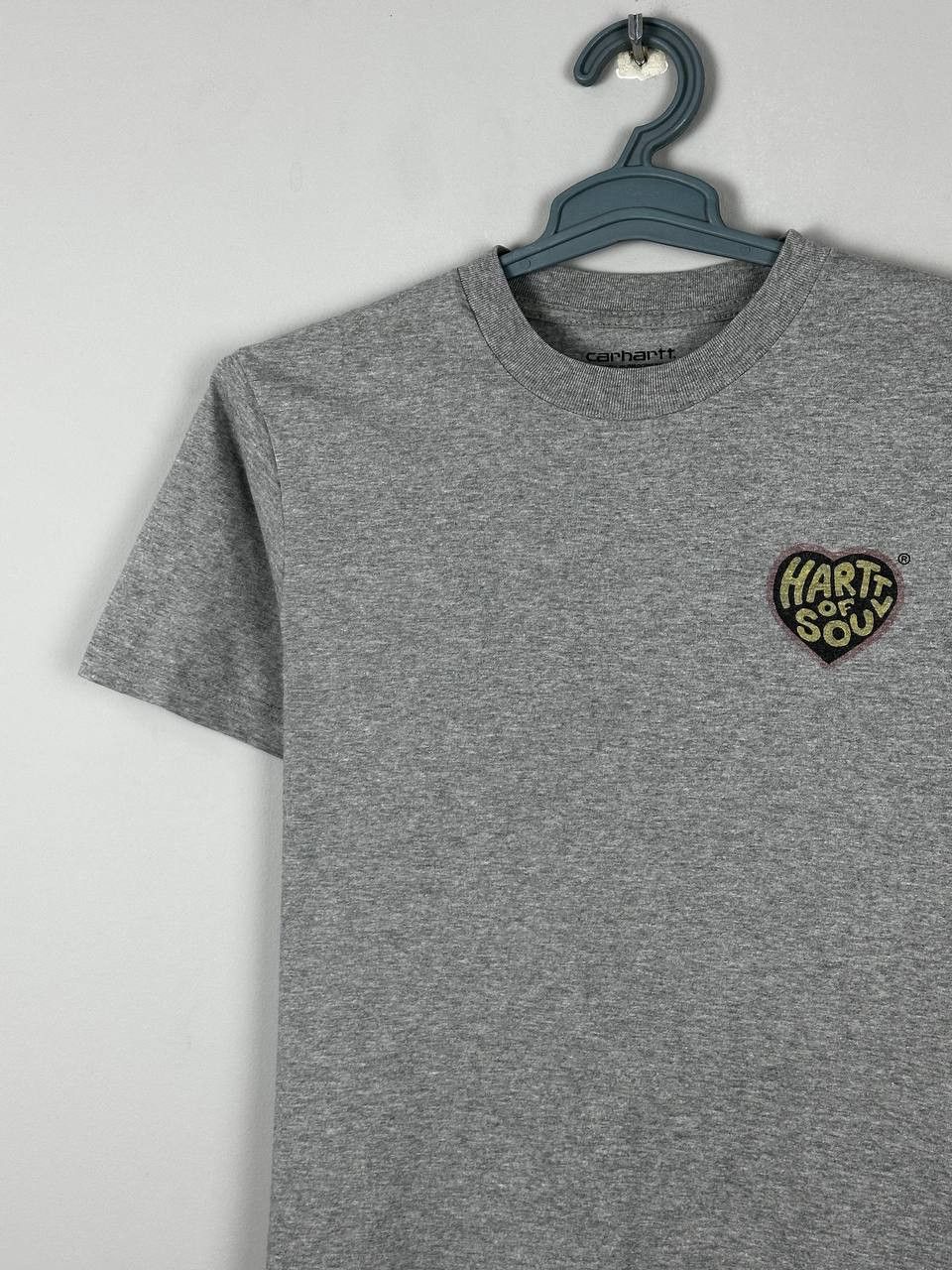 Carhartt Wip Carhartt WIP Grey Heart Big Logo T Shirt Size US XS / EU 42 / 0 - 4 Thumbnail
