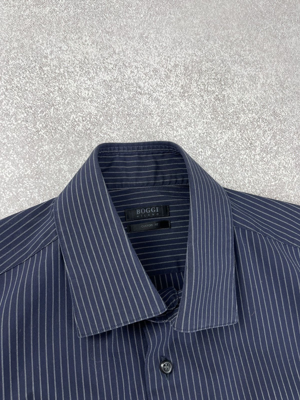 Boggi Boggi Milano Long Sleeve Striped Shirt Size 40 15 3/4 Size US L / EU 52-54 / 3 - 5 Thumbnail
