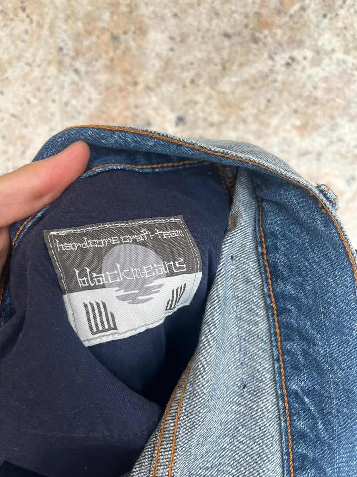 Alyx × Blackmeans 6 Pocket Blackmeans Distressed & Frayed Denim in Blue Size US 36 / EU 52 - 24 Thumbnail