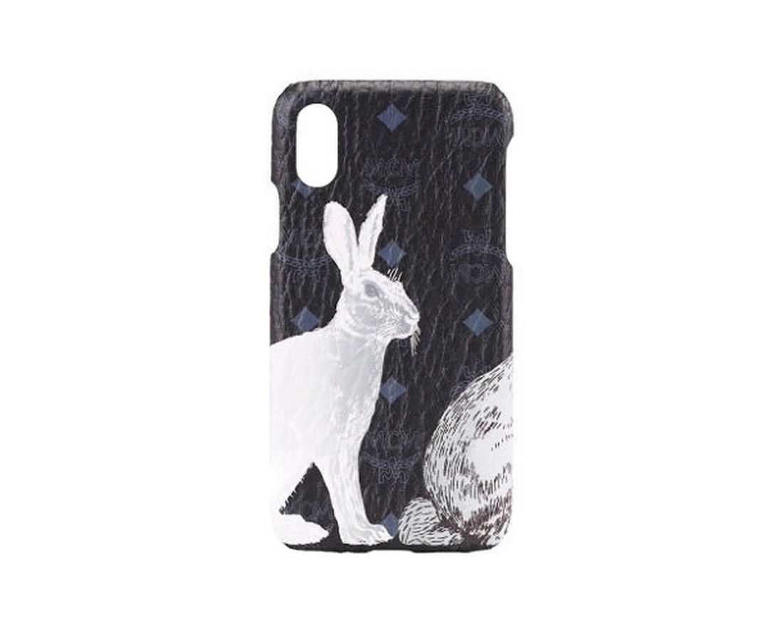 MCM Unisex Black Visetos Hide And Seek Bunny IPhone X Case Size ONE SIZE - 1 Thumbnail