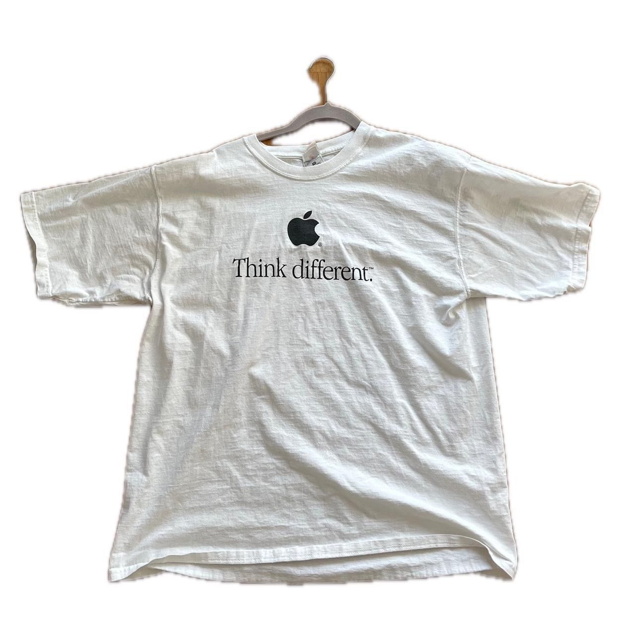 image of Vintage Apple Tee in White, Men's (Size XL)