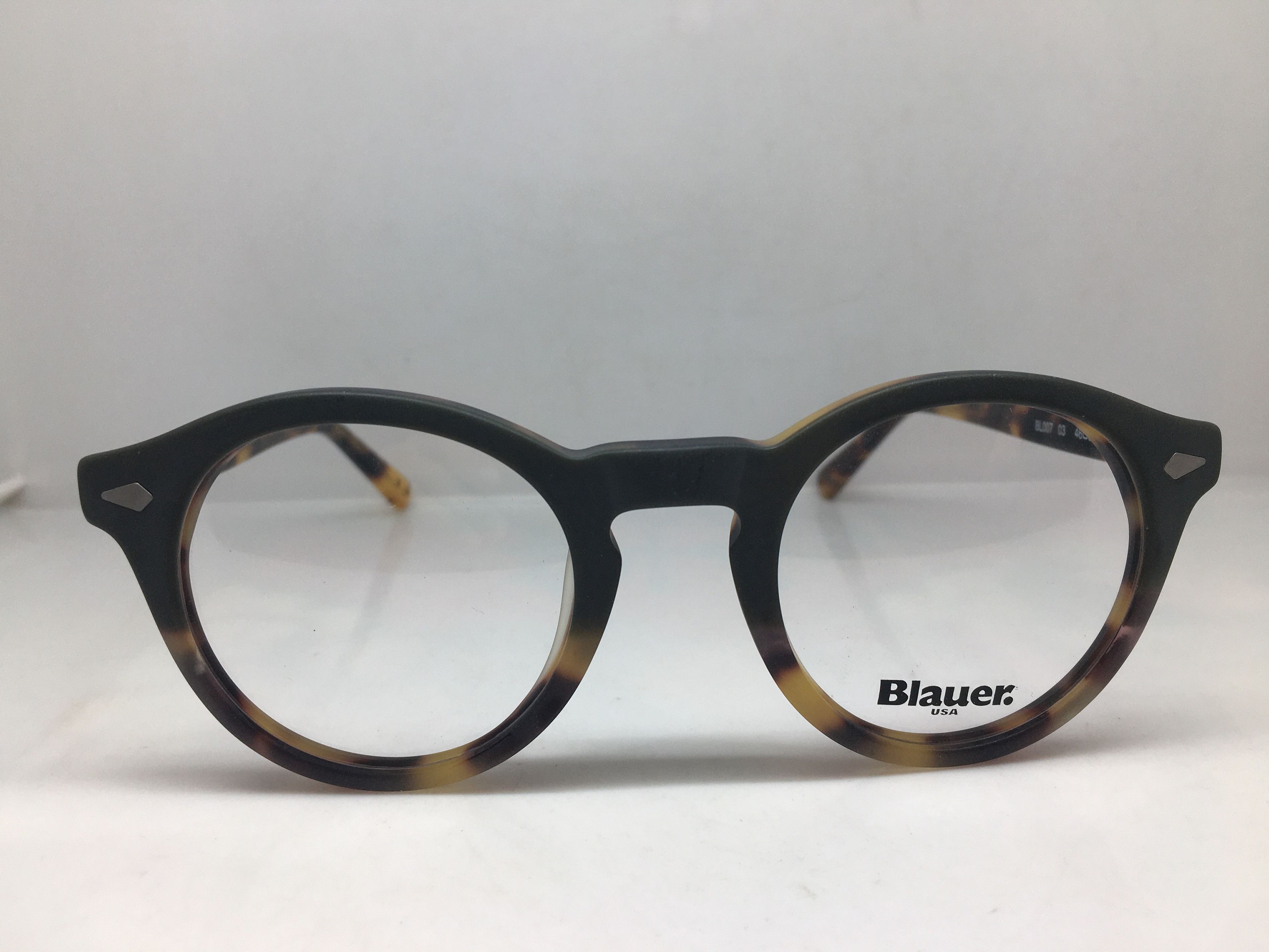 Other Blauer Matte Tortoise PREPPY Keyhole Eyeglasses Frame Size ONE SIZE - 1 Thumbnail