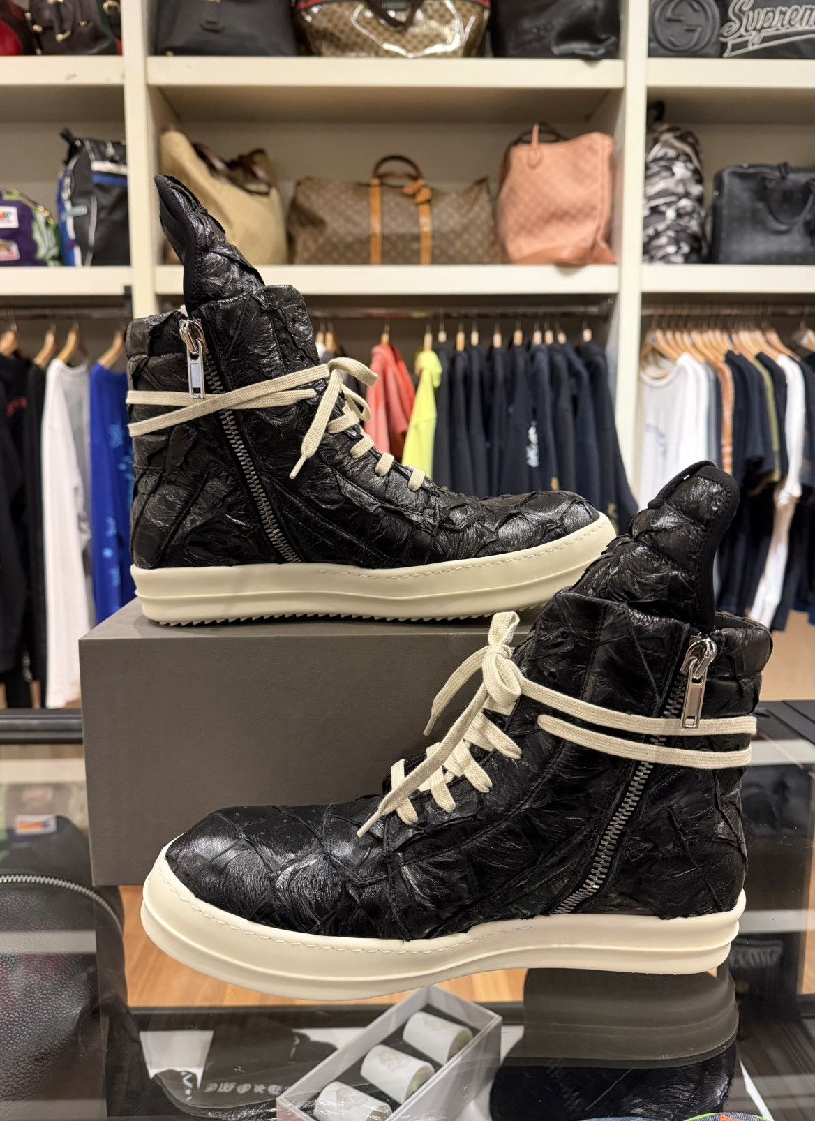 Rick Owens Rick Owens Geo Basket - Pirarucu Size US 11 / EU 44 - 3 Thumbnail