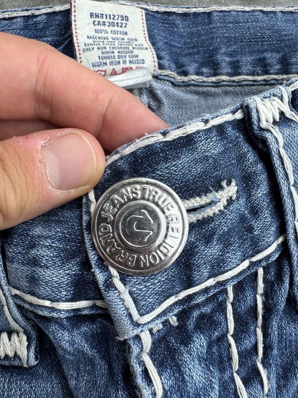 True Religion True Religion Made in USA Denim pocket Jeans streetwear hype Size US 31 - 8 Thumbnail