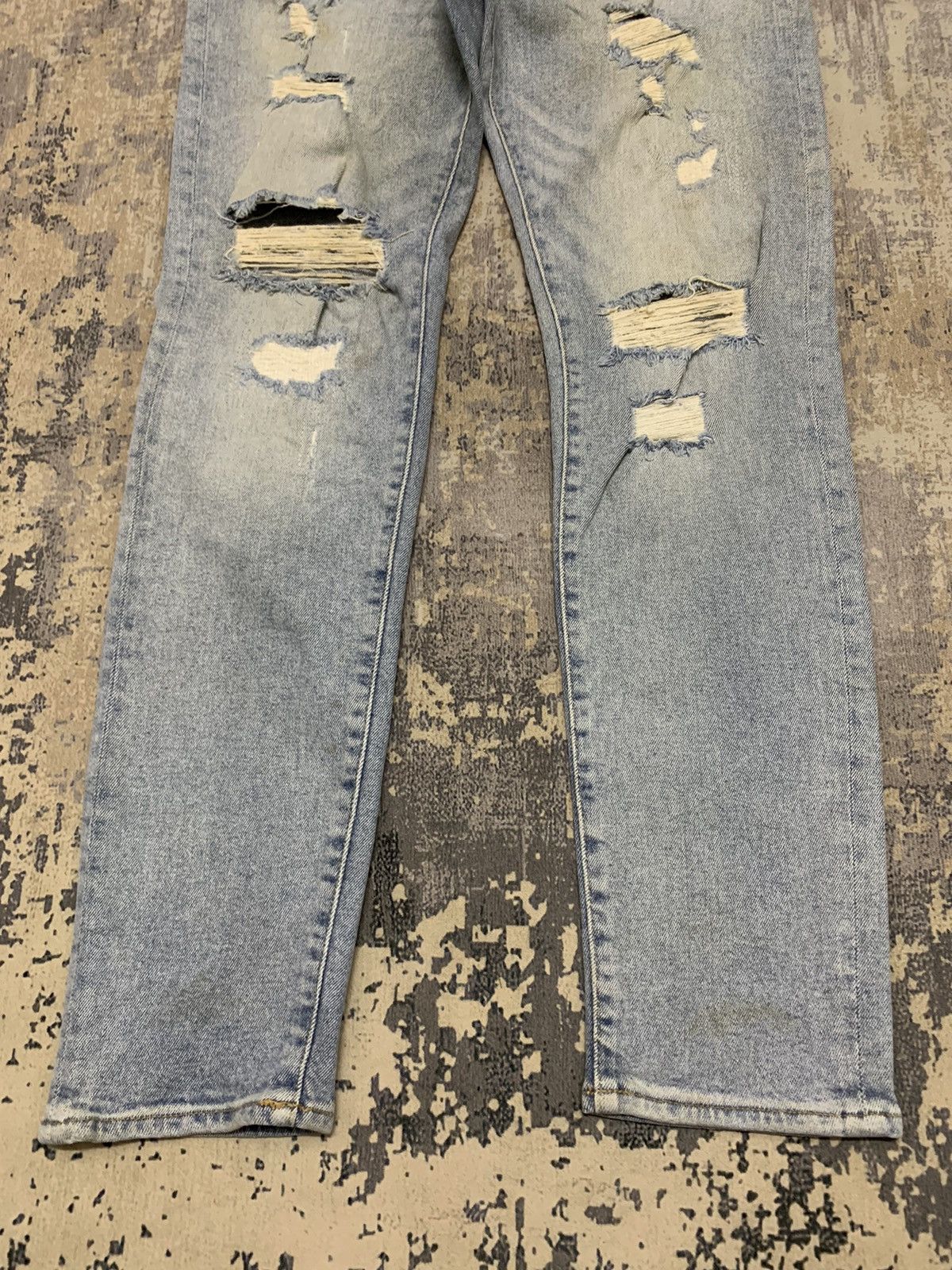 Japanese Brand Japanese Brand Distressed Denim Ripped Skinny Jean Size US 32 / EU 48 - 4 Thumbnail