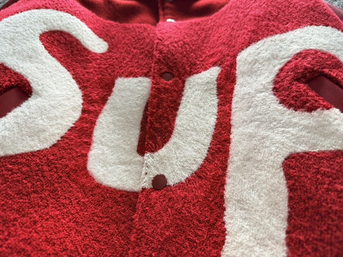 Cactus Plant Flea Market × Supreme Supreme CPFM leather varsity jacket Red L Size US L / EU 52-54 / 3 - 3 Thumbnail