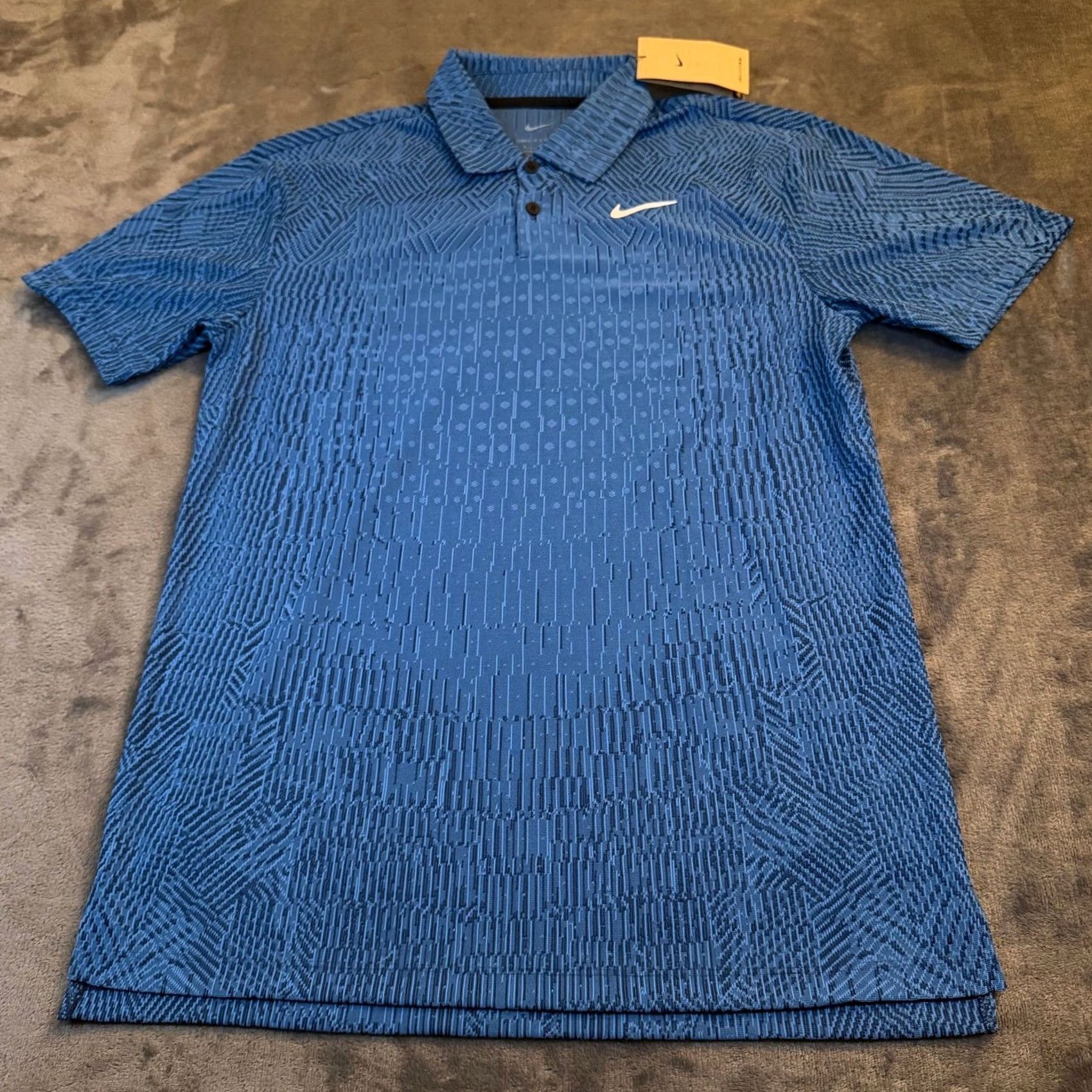 Nike Nike Dri Fit Adv Polo Shirt Blue Short Sleeve Mens Small NWT Golf Textured Size US S / EU 44-46 / 1 - 2 Thumbnail