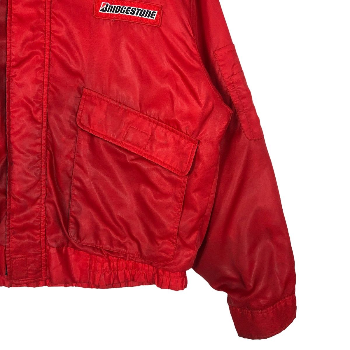 Japanese Brand 🔥VINTAGE RACING BRIDGESTONE BOMBER JACKET SPORTSWEAR Size US L / EU 52-54 / 3 - 4 Thumbnail