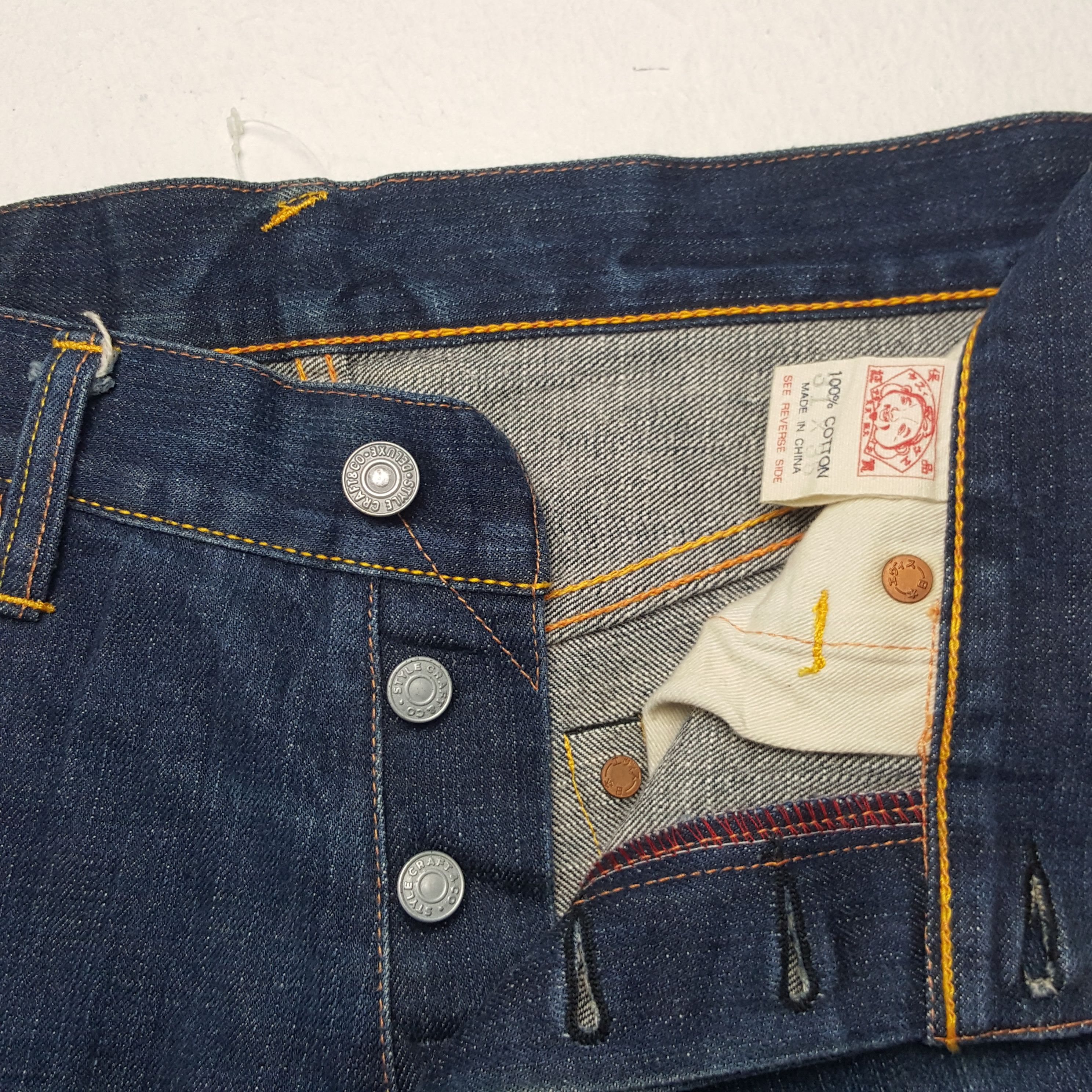 Evisu × Vintage Vintage Evisu Japan Custom Art Daicock Denim Jeans Size US 29 - 12 Thumbnail
