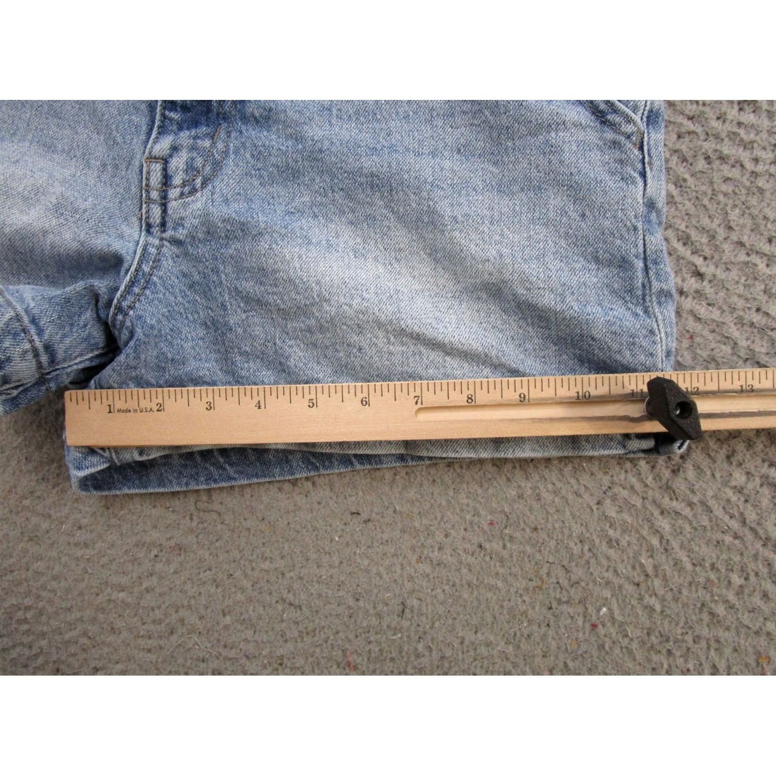 Vintage Kancan Denim Shorts Paperbag Elastic Waist Blue 29 KanCan 5-Pocket Regular Women Size 29 Jeans Summer Size 29" - 7 Thumbnail