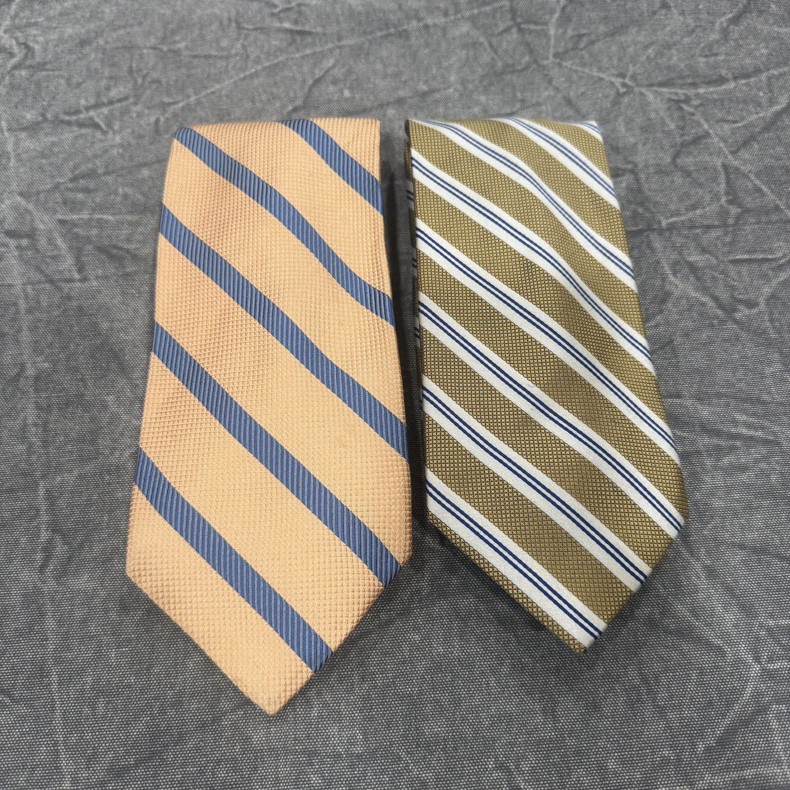Jos. A. Bank Jos. A. Bank Tie Men's Gold Peach Lot 2 Bundle Size ONE SIZE - 1 Thumbnail