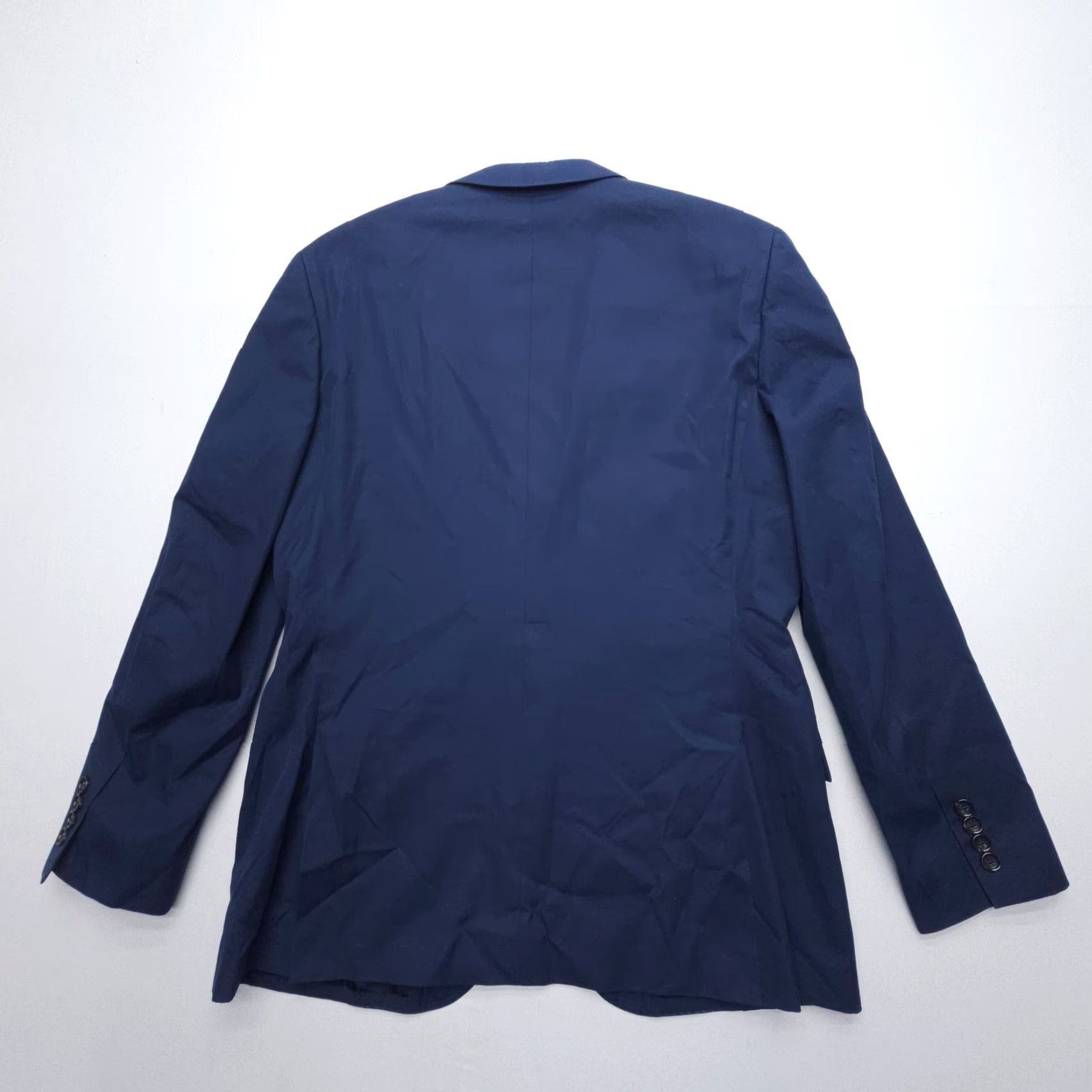 J.Crew J.CREW Blazer Slim Fit Italian Cotton Sport Coat Jacket 40R Mens Blue Two Button Notch Lapel Regular Size 40R - 2 Thumbnail