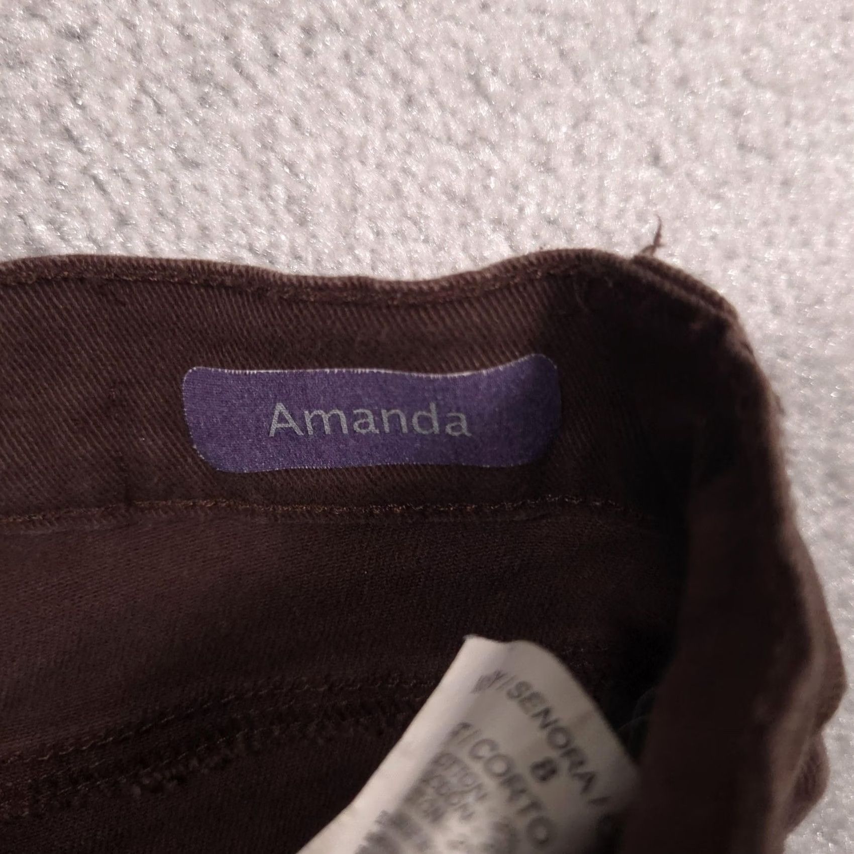 Gloria Vanderbilt Gloria Vanderbilt Amanda Jeans Womens 8 Short Brown High Rise Tapered Stretch Size 30" / US 8 / IT 44 - 6 Thumbnail