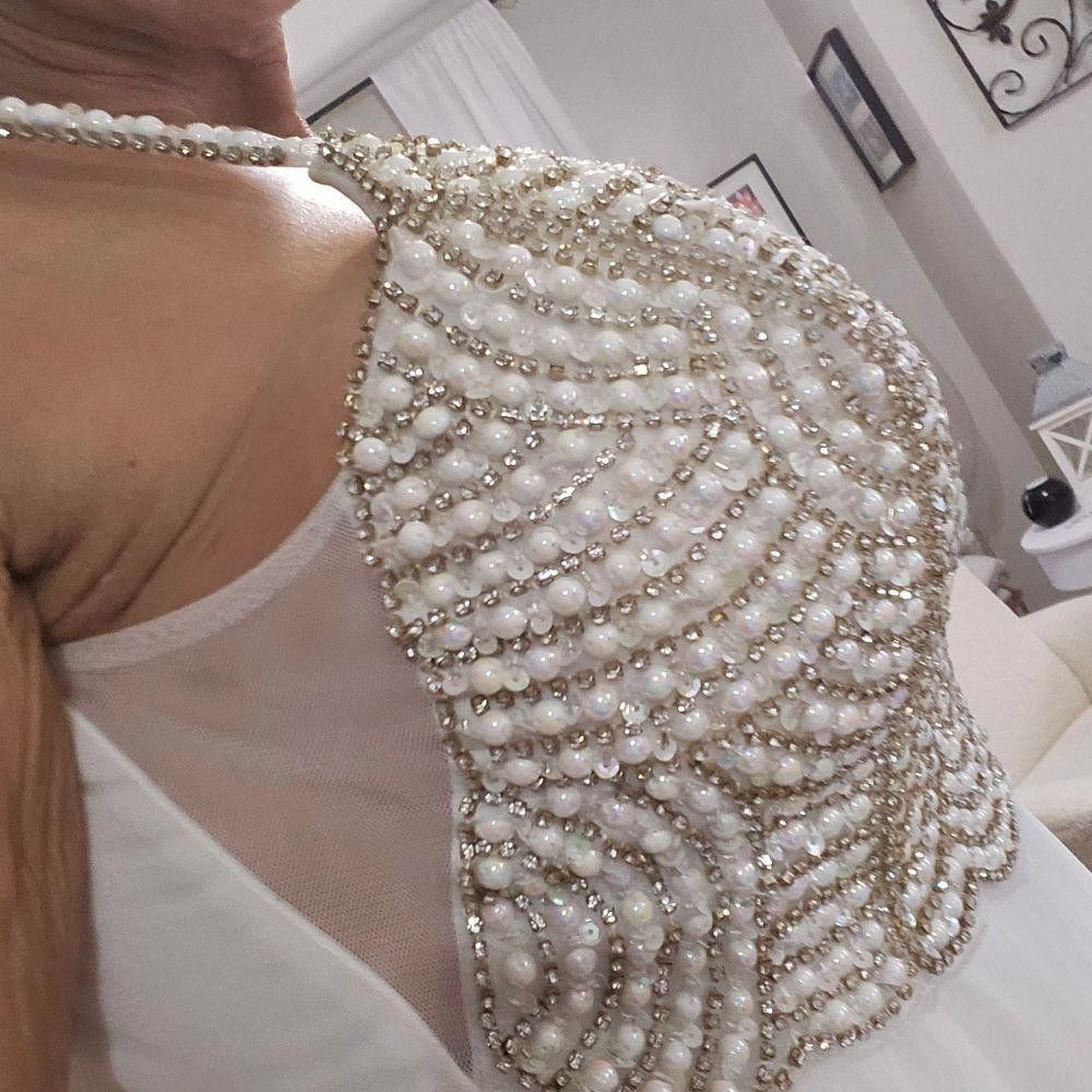 Designer Speechless gown with pearl and rhinestones bodice Size M / US 6-8 / IT 42-44 - 5 Thumbnail