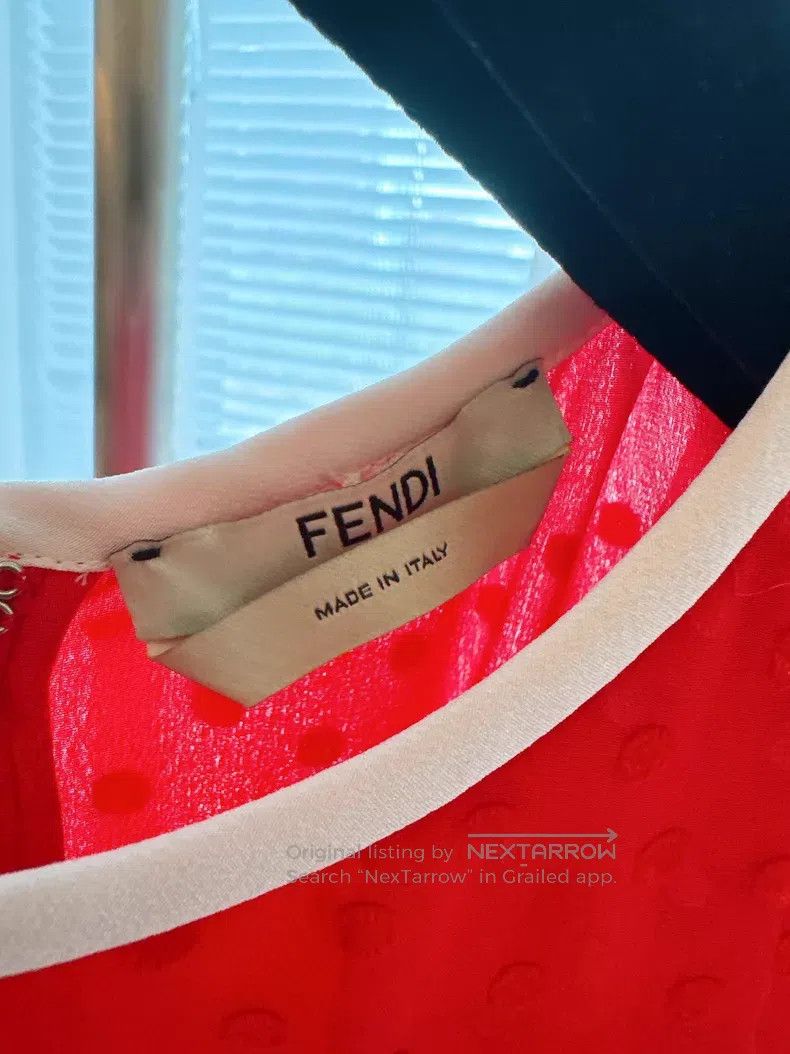 Fendi Fendi Silk Printed Dress Size XS / US 0-2 / IT 36-38 - 4 Thumbnail