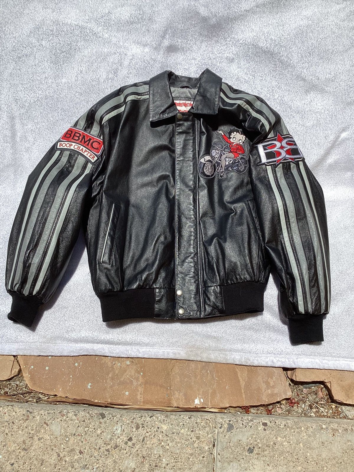 Other Vtg 90s Betty Boop American tunes biker Betty leather jacket Size M / US 6-8 / IT 42-44 - 1 Thumbnail