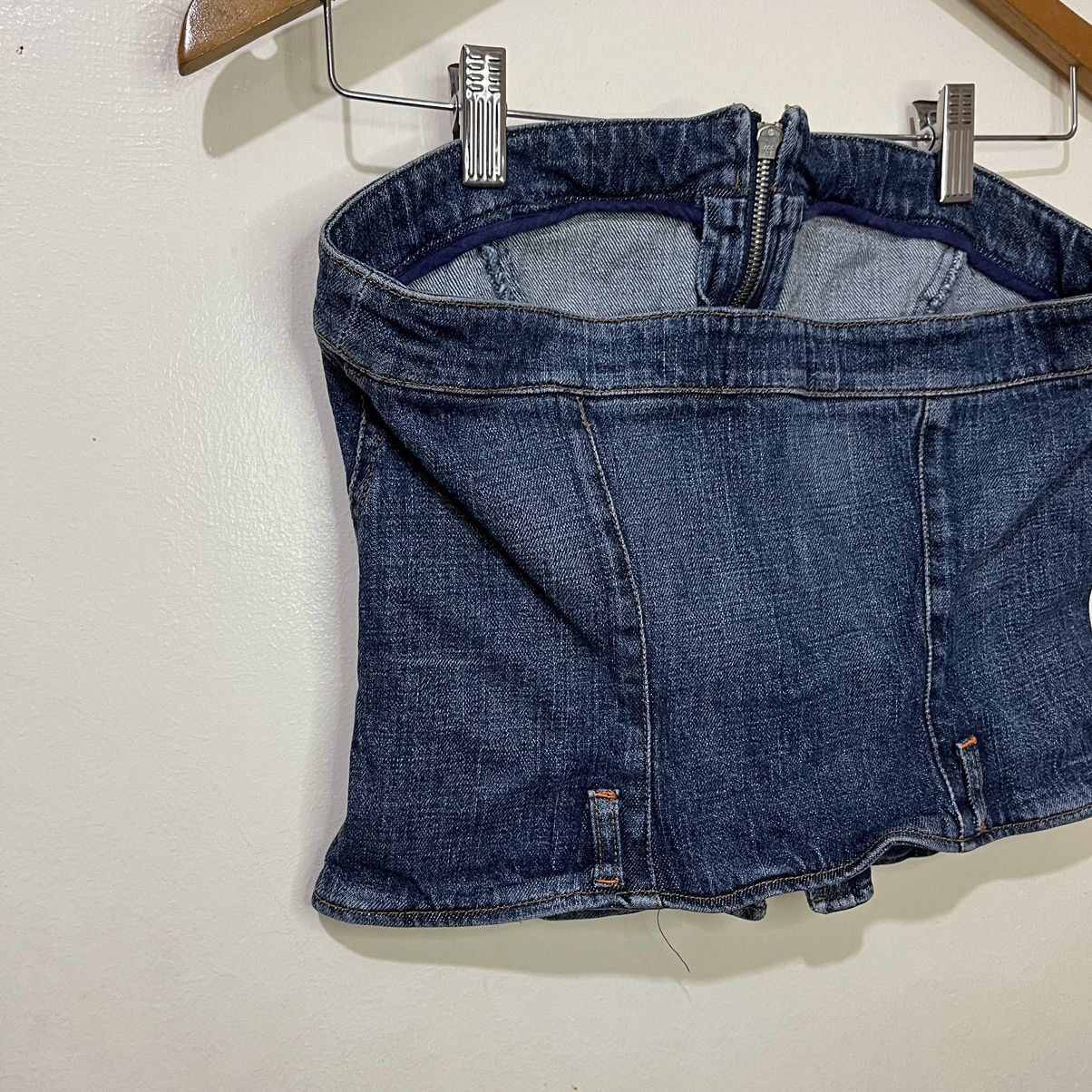 Walter Van Beirendonck W&LT Walter Van Beirendonck Strapless Denim Bustier Corset Size XS / US 0-2 / IT 36-38 - 8 Thumbnail