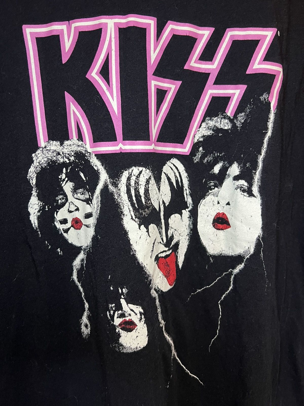 KISS KISS pink raglan sleeve shirt Size US XL / EU 56 / 4 - 5 Thumbnail