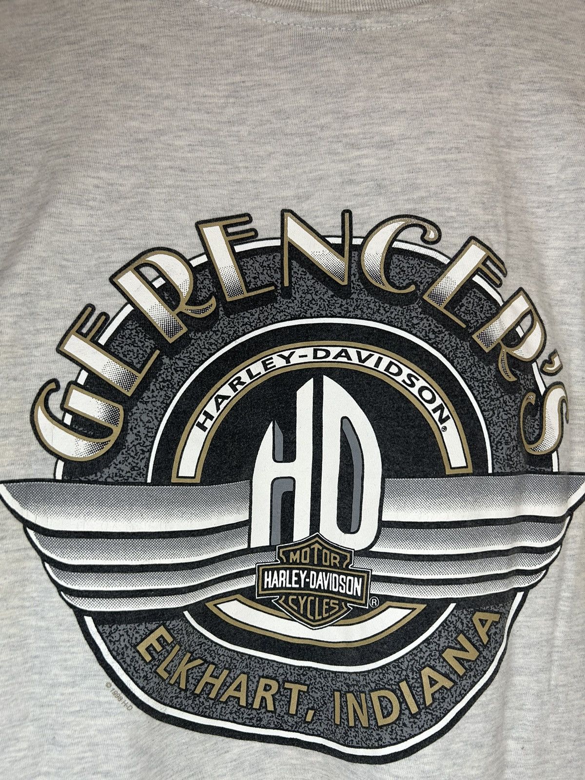 Harley Davidson × Vintage Vintage 90s Harley Davidson American Eagle T Shirt Size US M / EU 48-50 / 2 - 10 Thumbnail
