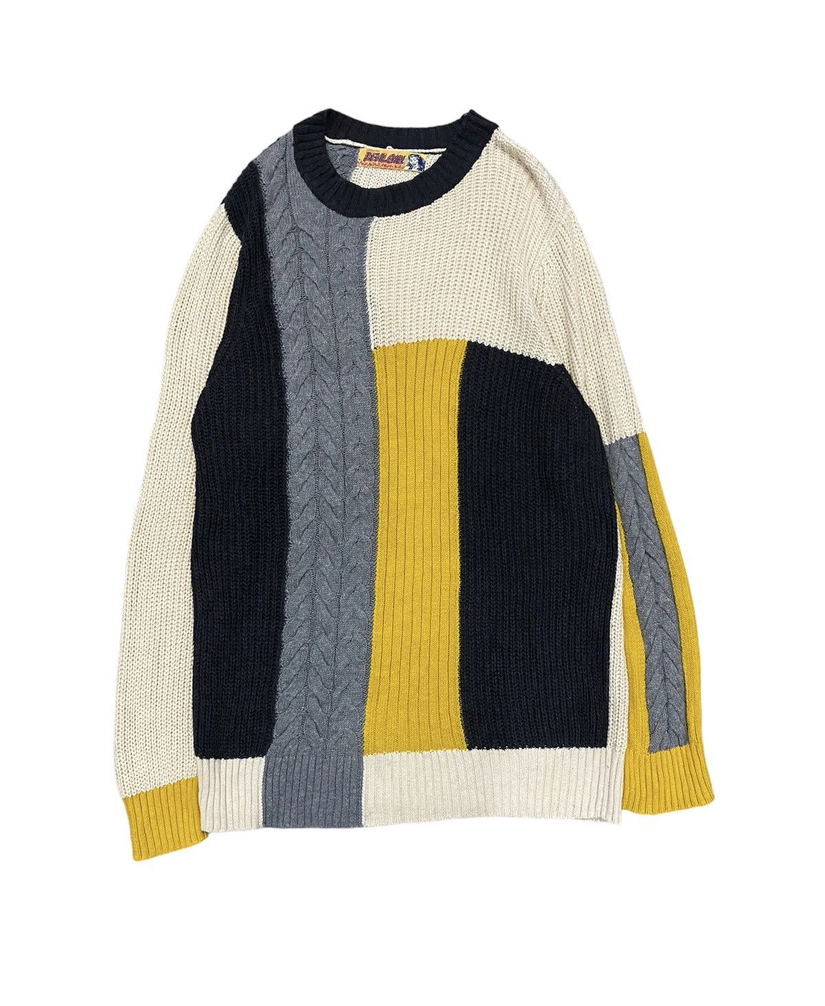 Hysteric Glamour × If Six Was Nine × Japanese Brand Vtg RNA DNA Devil Girl Oversize color block knitwear Size L / US 10 / IT 46 - 1 Thumbnail