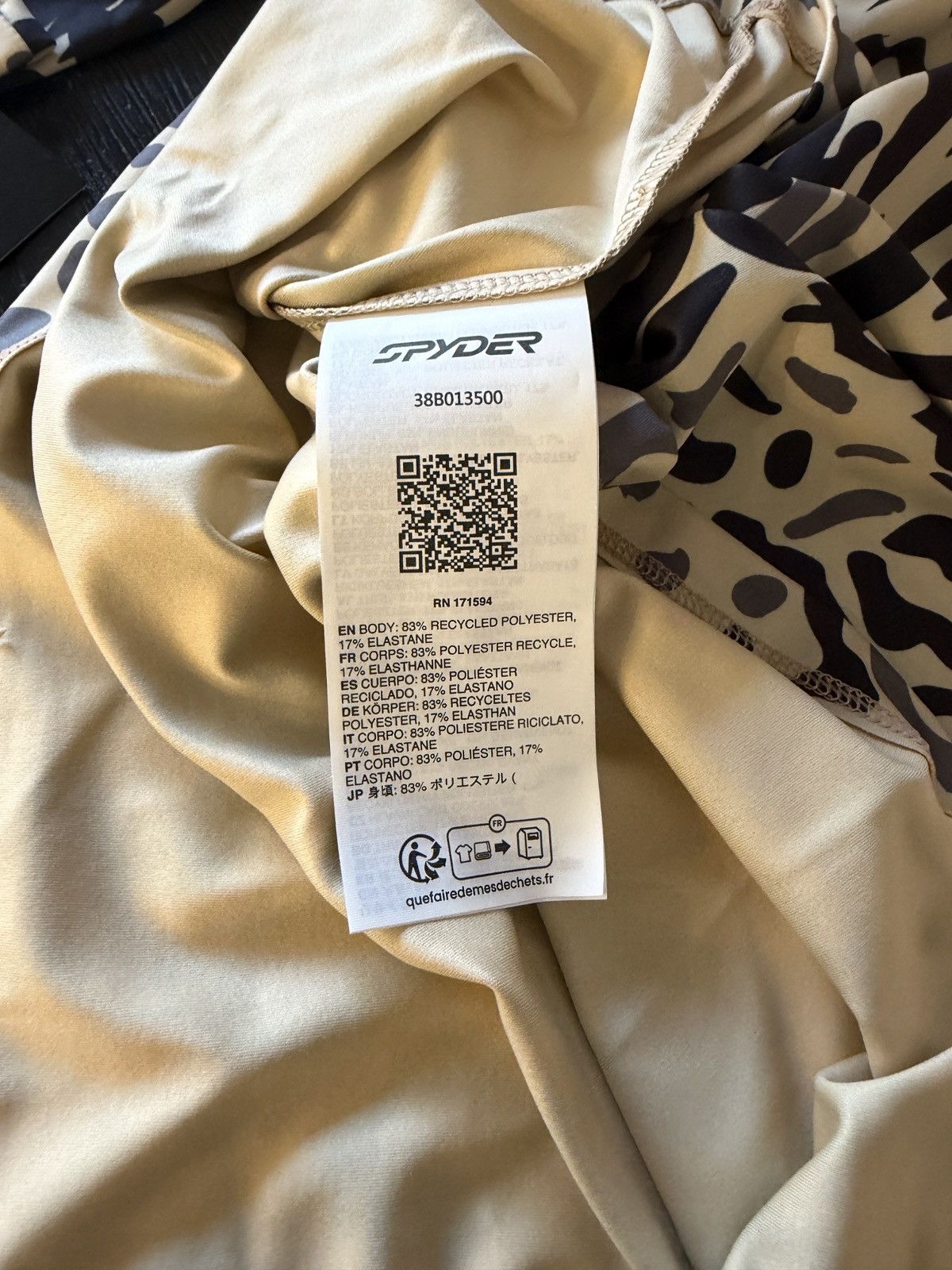 Spyder Spyder WOMEN'S VIVID HALF ZIP T-NECK - ANIMAL PRINT Size XL / US 12-14 / IT 48-50 - 5 Thumbnail