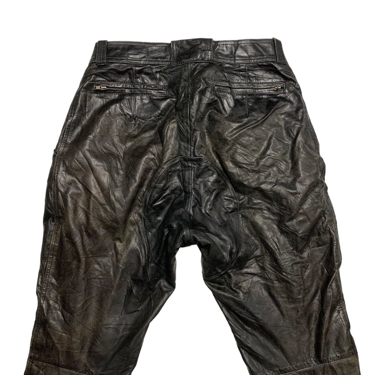 Japanese Brand Komine Motorcycle Rider Leather Pants Size US 33 - 6 Thumbnail