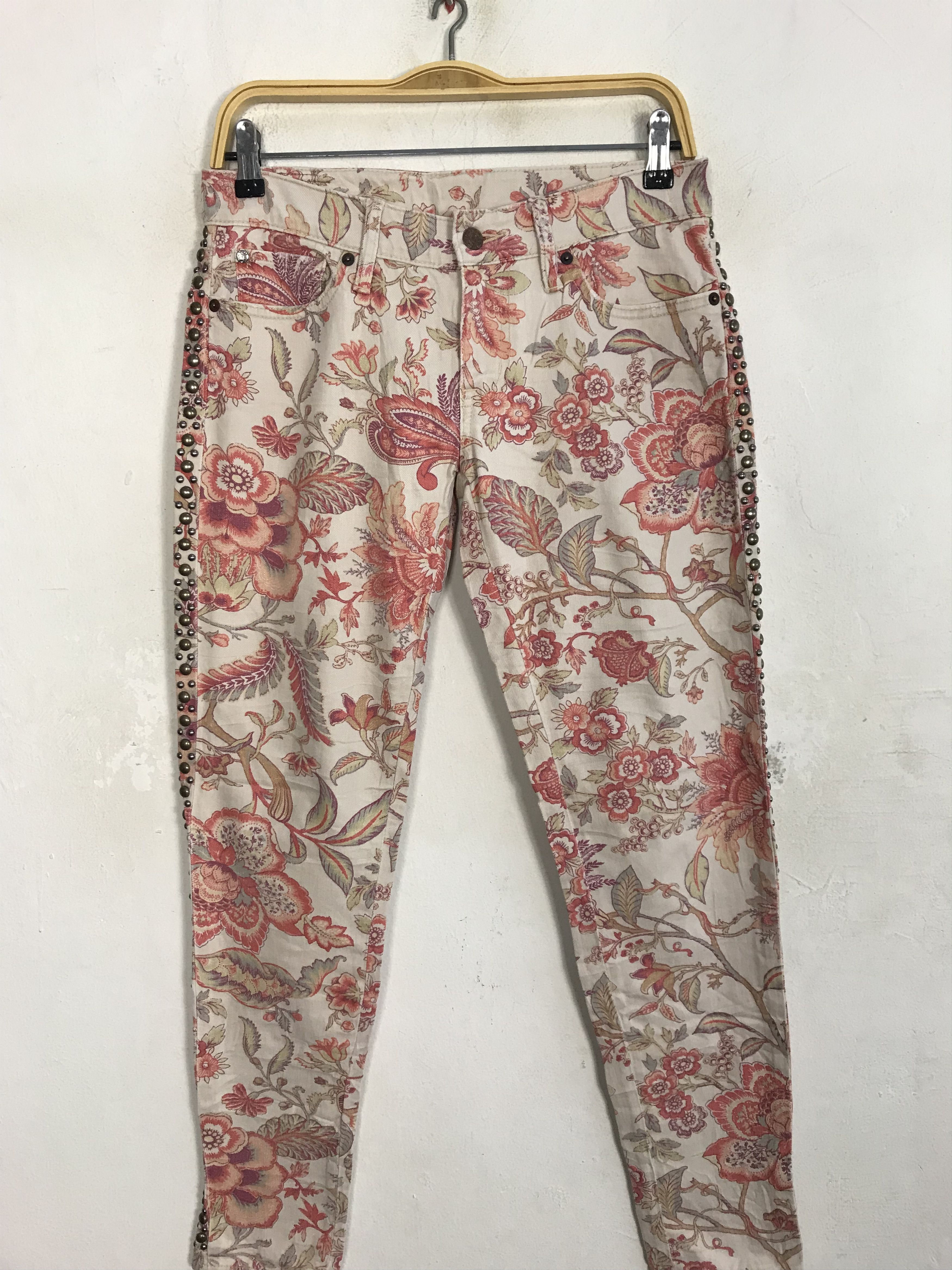 Ralph Lauren Ralph Lauren Denim Pant Paisley Art All Over Printed Size 29" - 3 Thumbnail